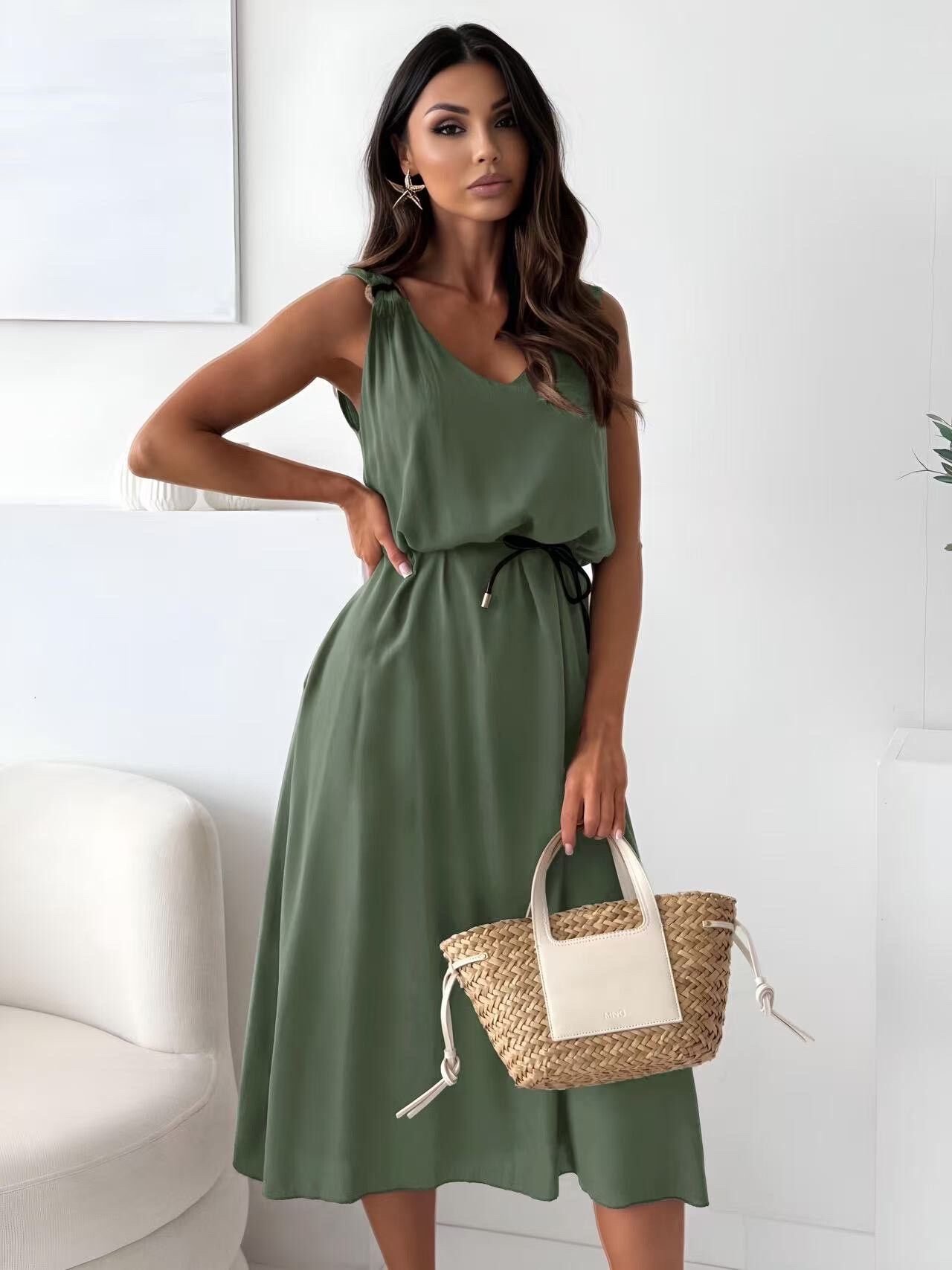 Großhändler ISSYMA - Ringe Gurtkleid mit Link
