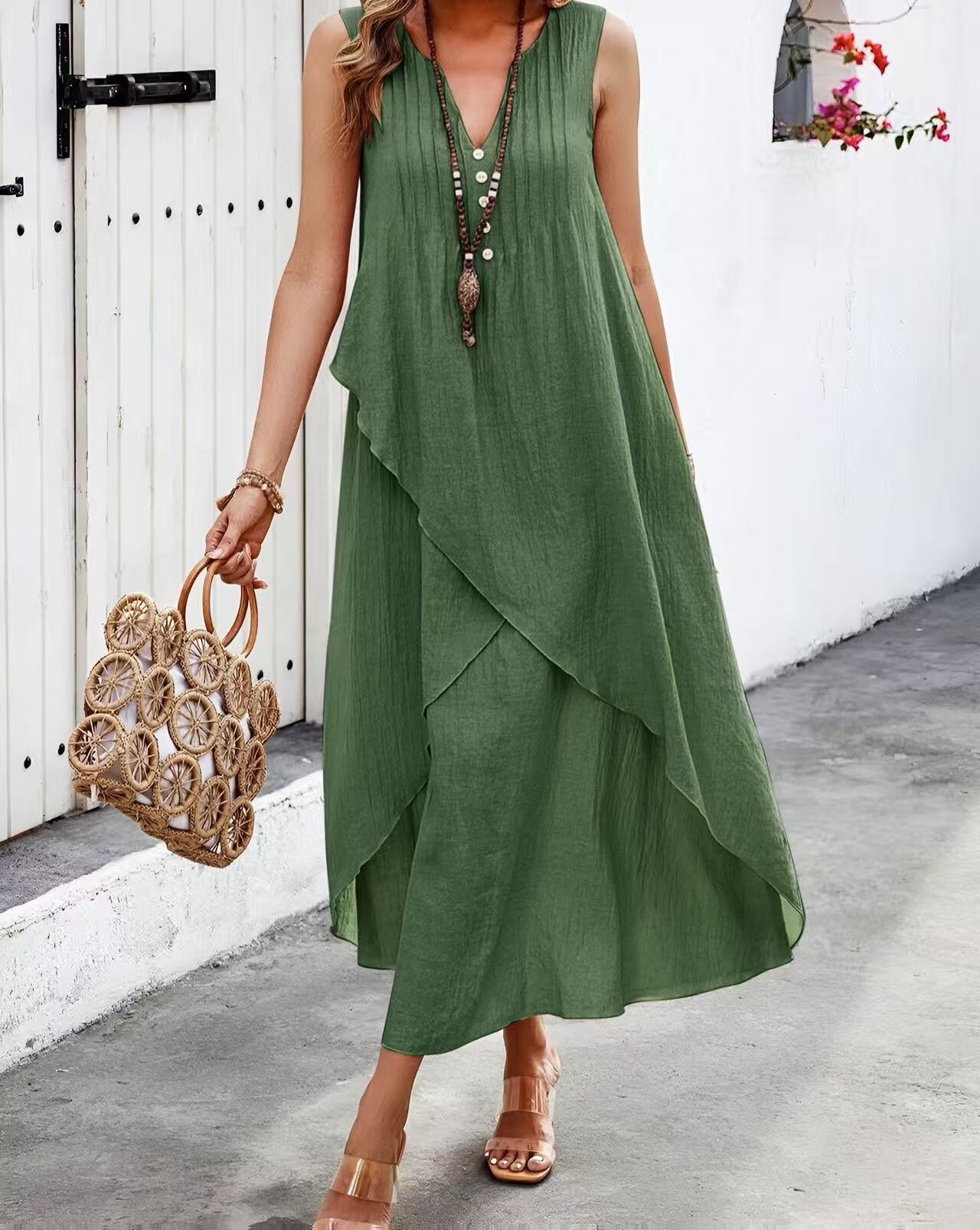 Wholesaler ISSYMA - Bohemian style sleeve dress
