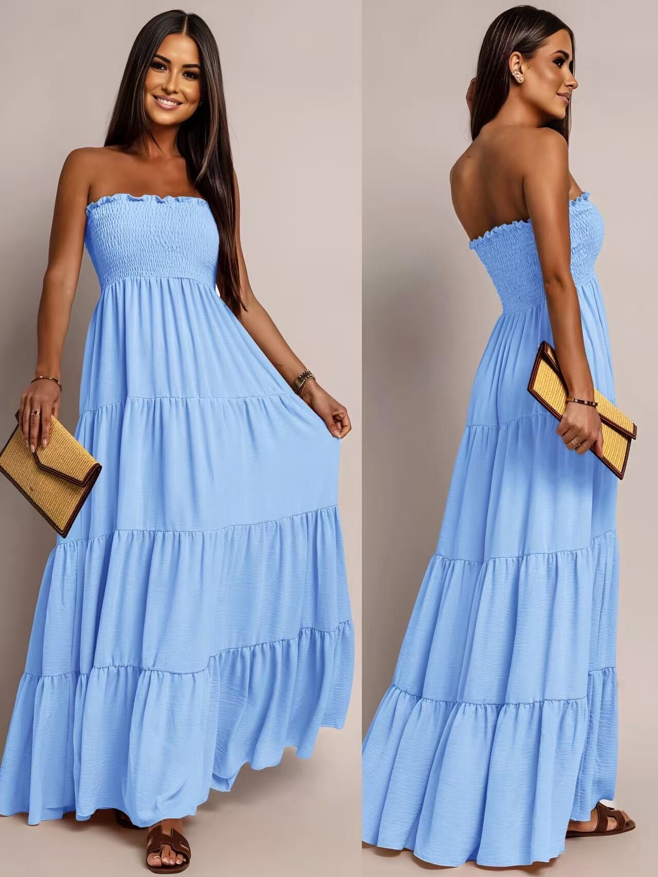 Großhändler ISSYMA - Langes Lenkrad -Bustier -Kleid