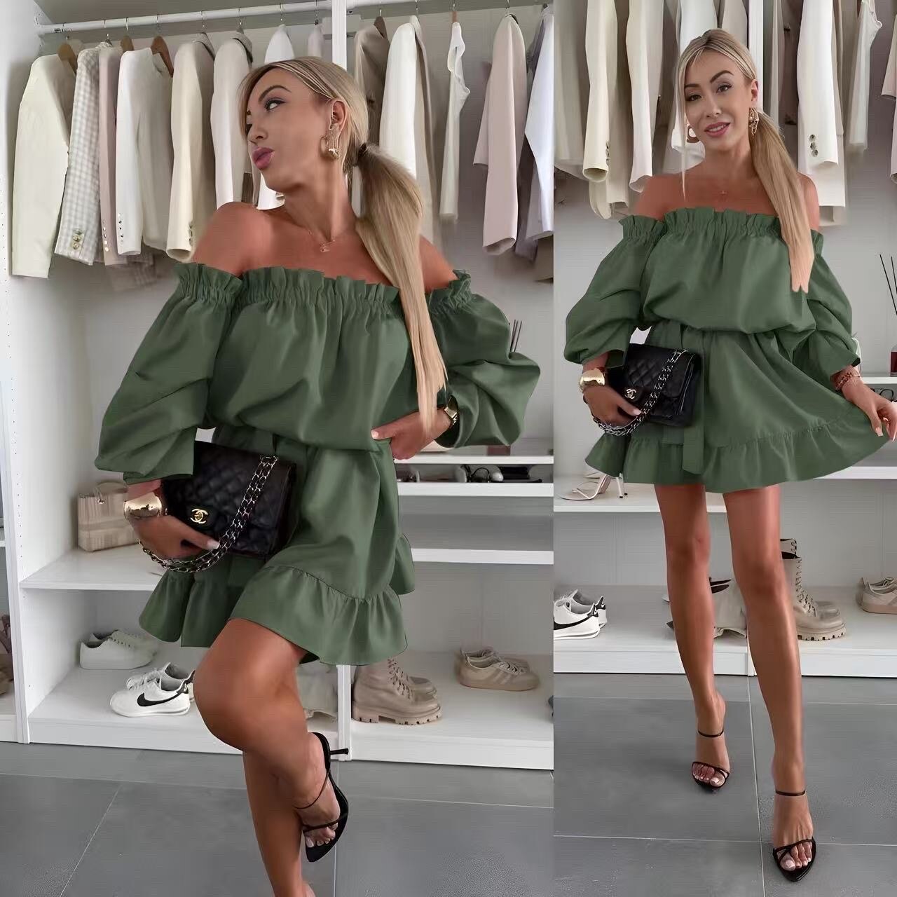 Großhändler ISSYMA - Ruffen- und Link -Schulterkleid