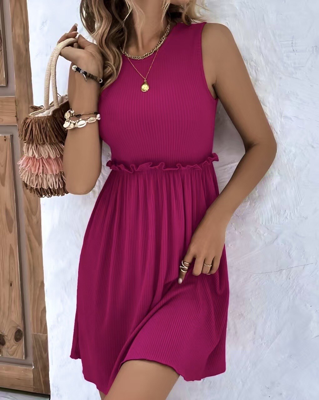 Mayorista ISSYMA - Vestido elástico sin mangas