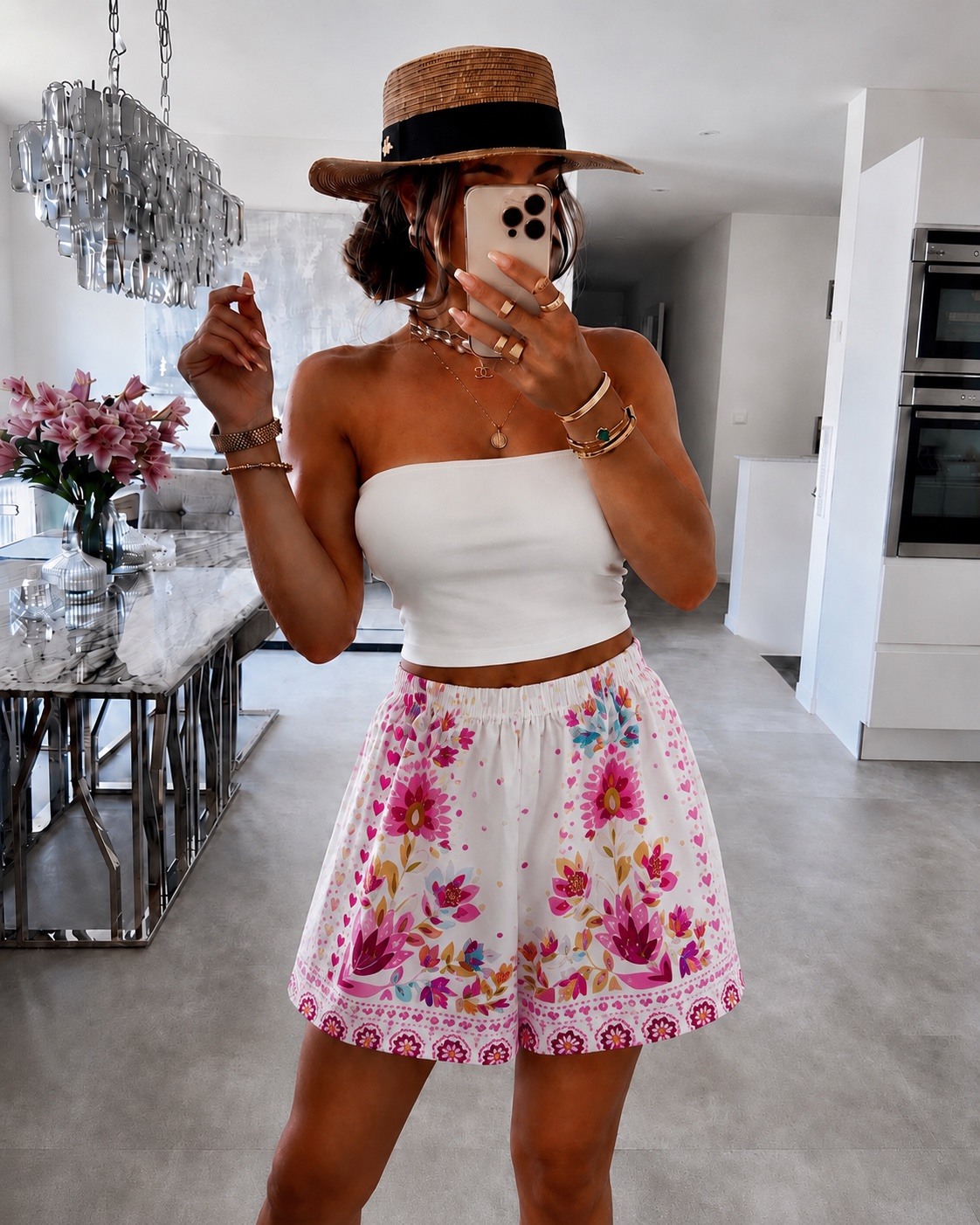 Mayorista ISSYMA - Shorts Tropicales – Estampado Bohemio Chic