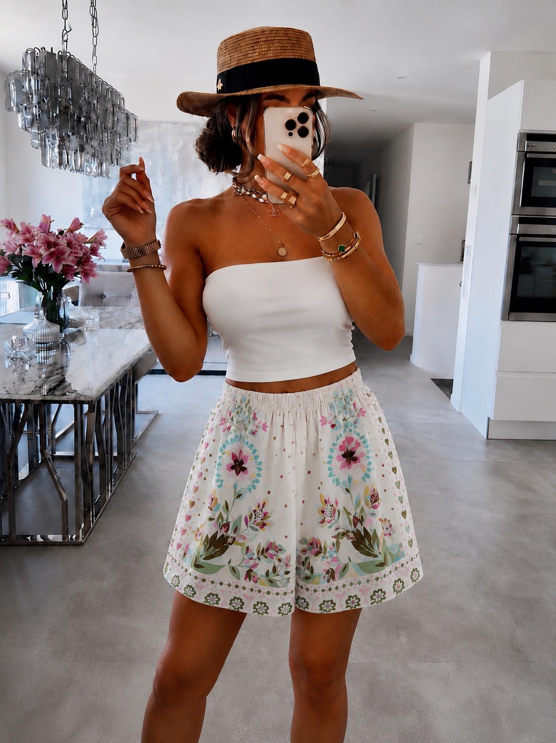 Mayorista ISSYMA - Shorts Tropicales – Estampado Bohemio Chic