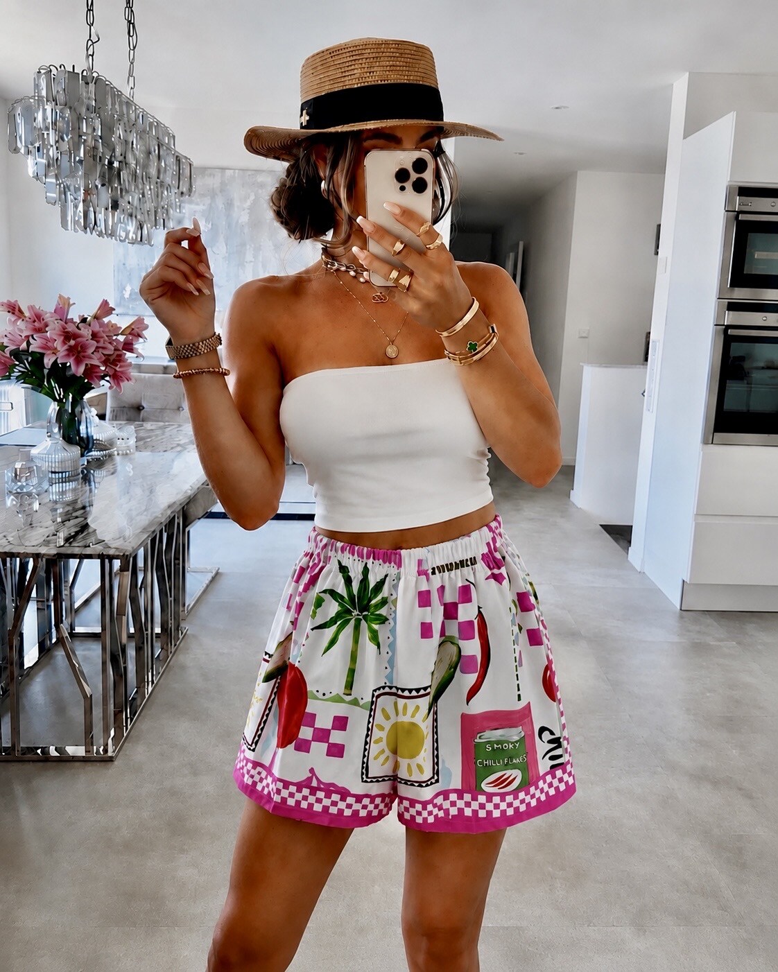 Mayorista ISSYMA - Shorts Tropicales – Estampado Bohemio Chic