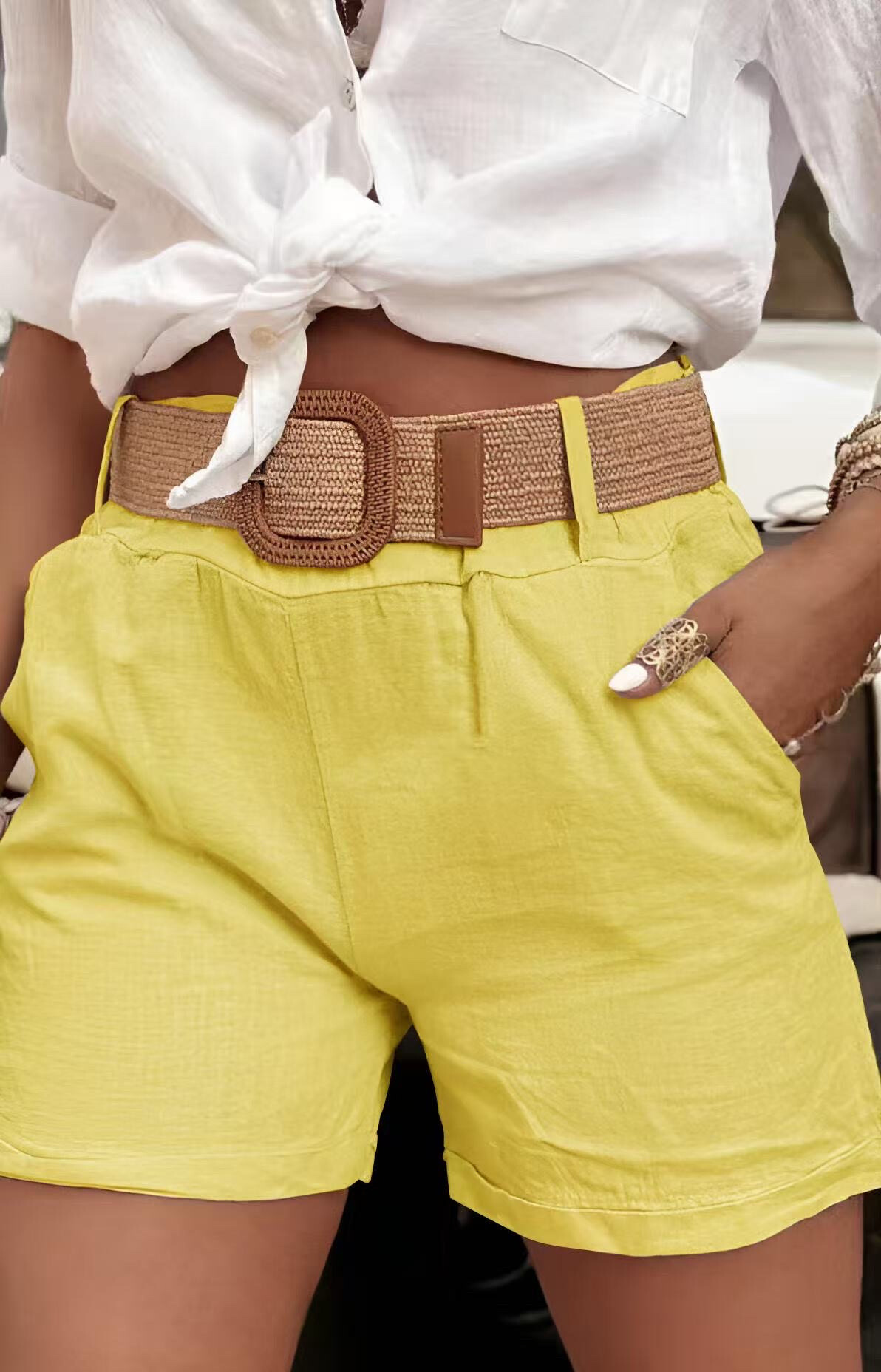 Grossista ISSYMA - Shorts bohémien con cintura