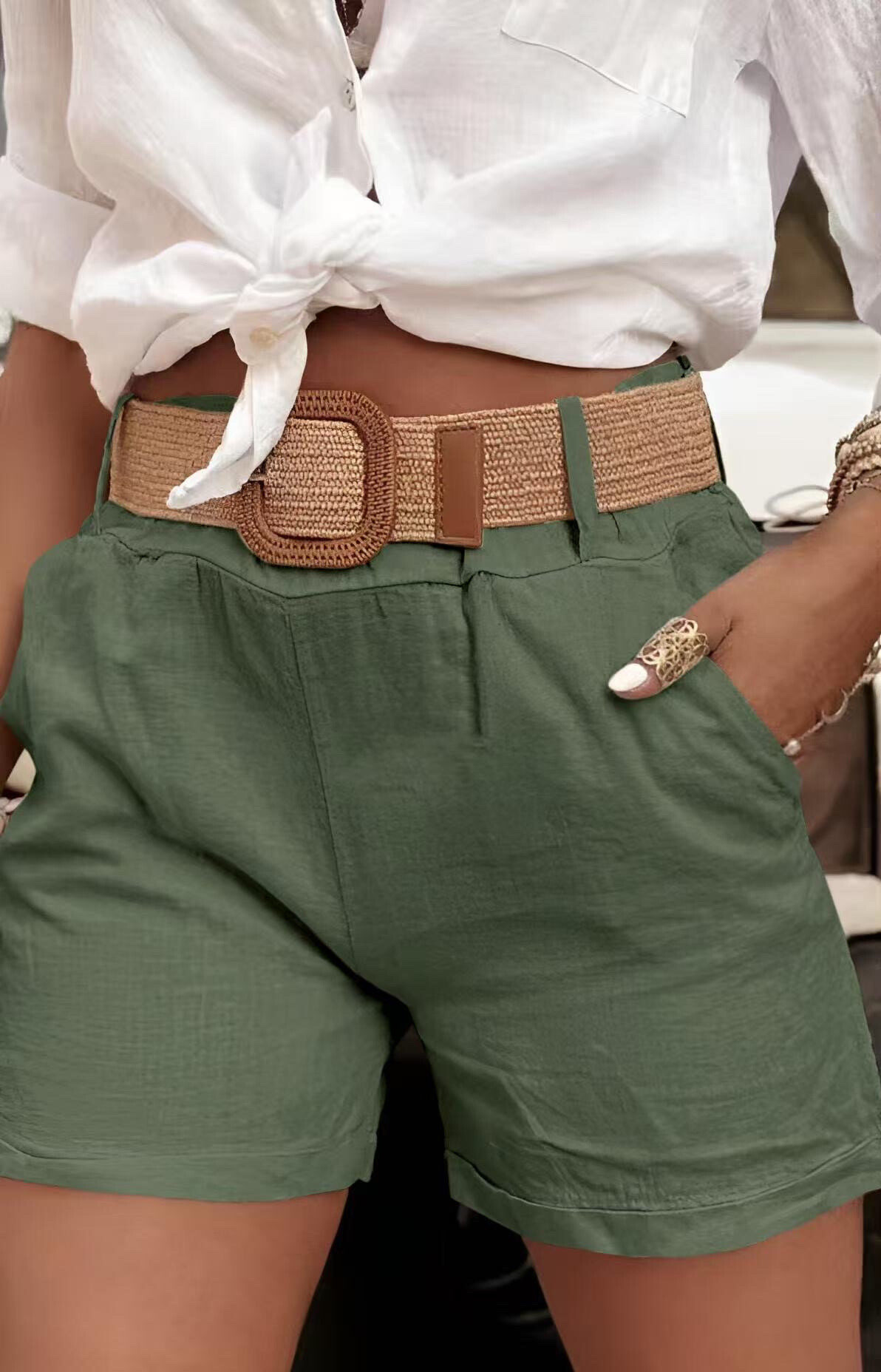 Großhändler ISSYMA - Bohemian Shorts mit Gürtel