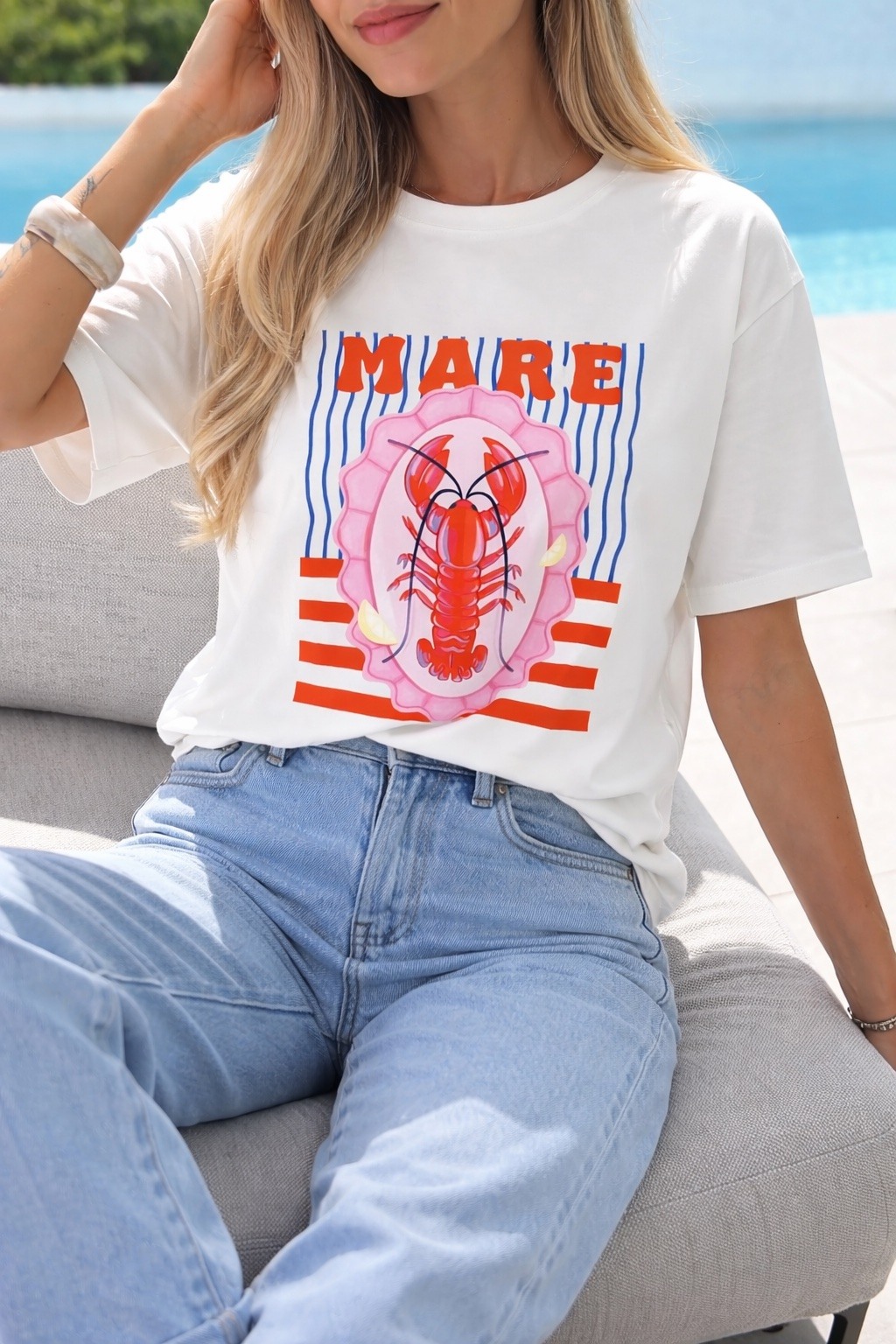 Mayorista ISSYMA - Camiseta de algodón estampada de moda.
