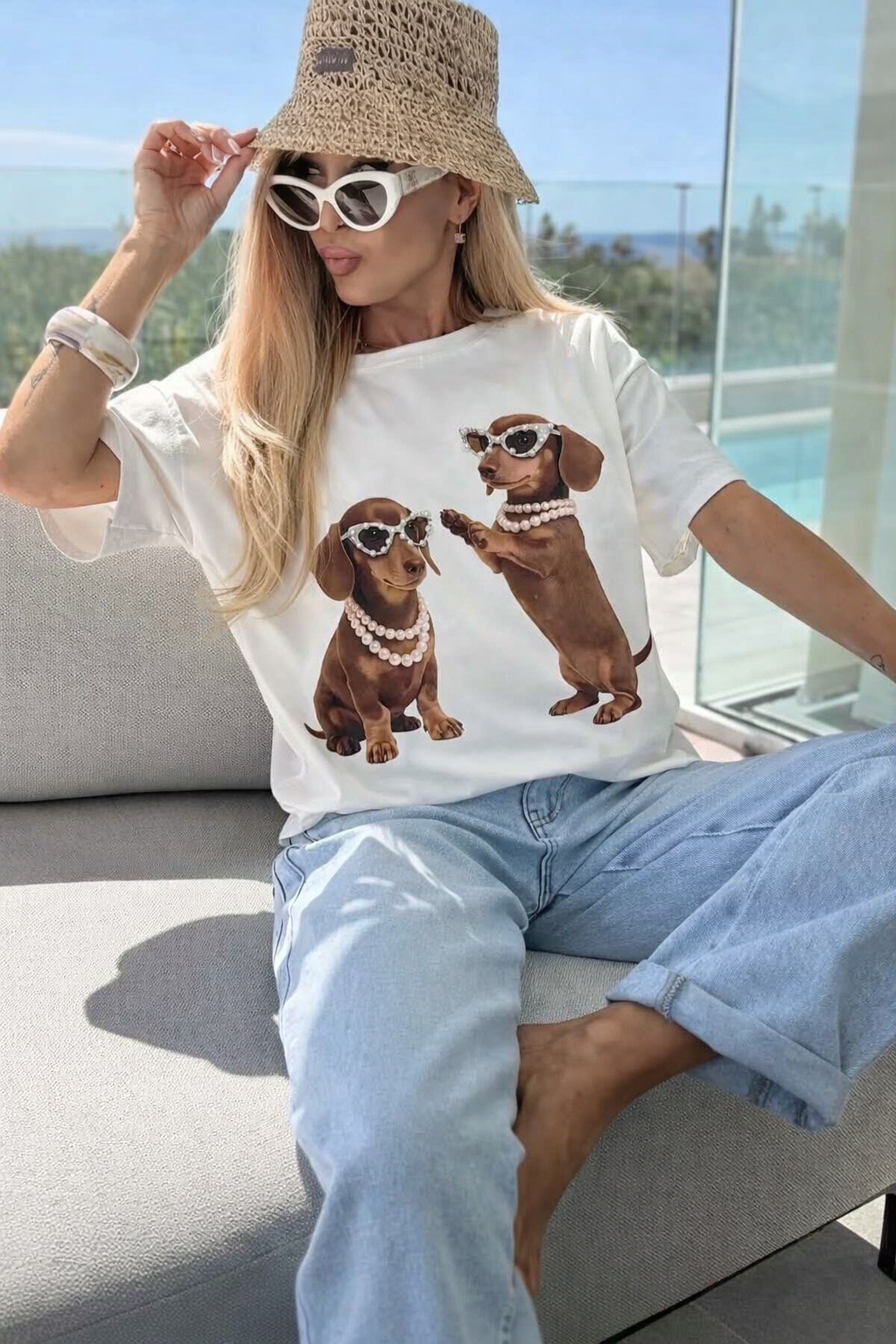 Mayorista ISSYMA - Camiseta de algodón estampada de moda.
