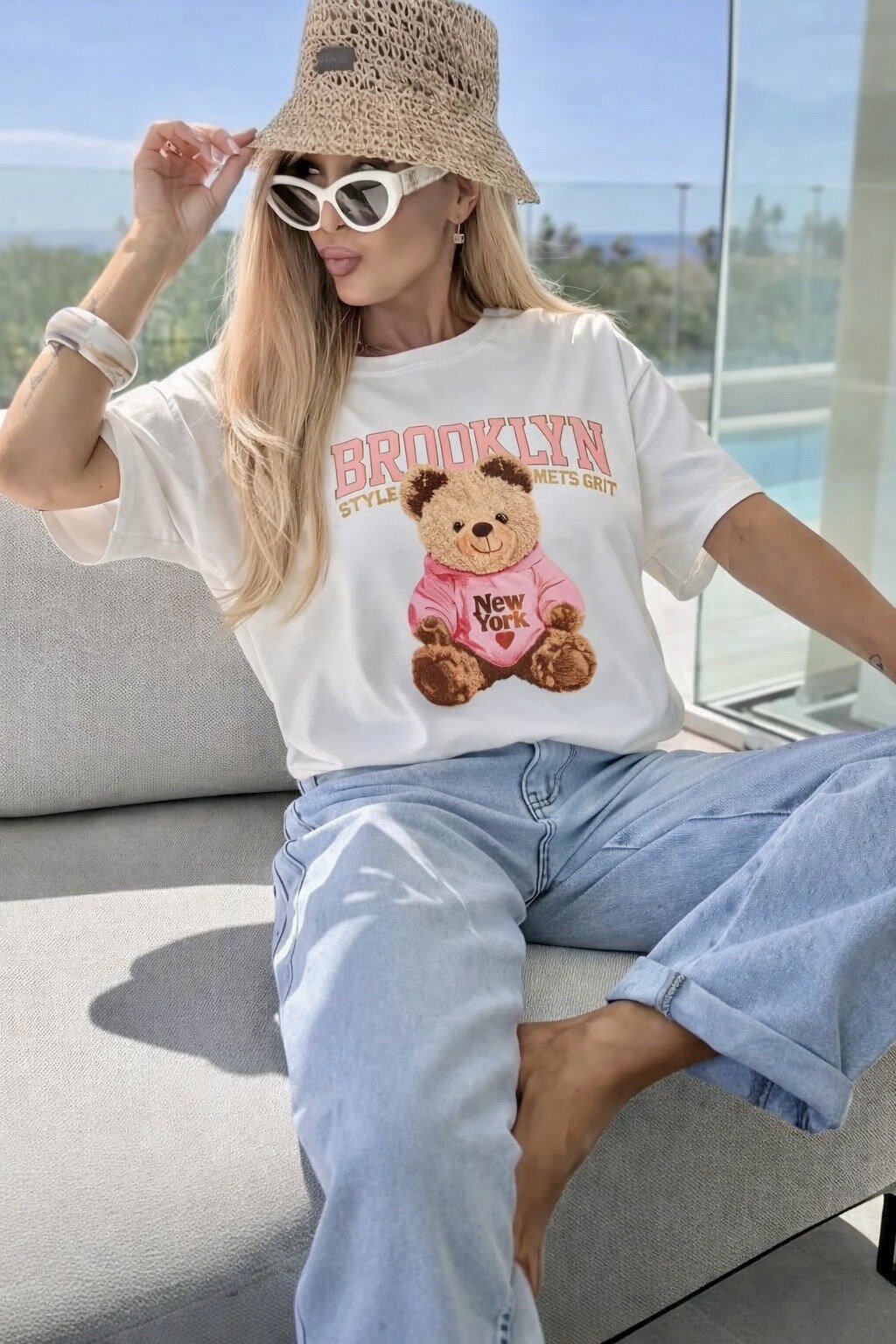 Mayorista ISSYMA - Camiseta de algodón estampada de moda.