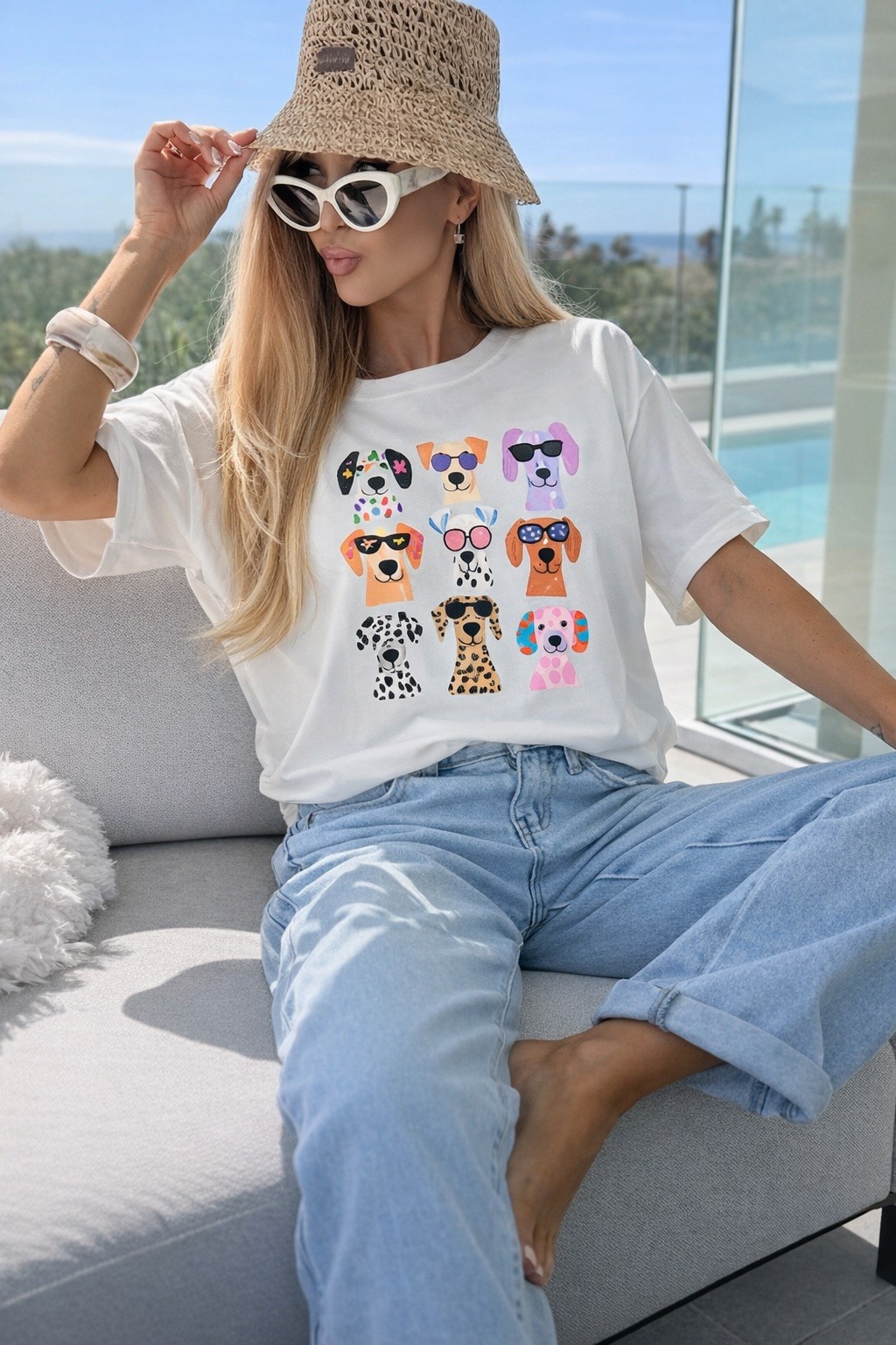 Grossista ISSYMA - T-shirt in cotone stampato alla moda