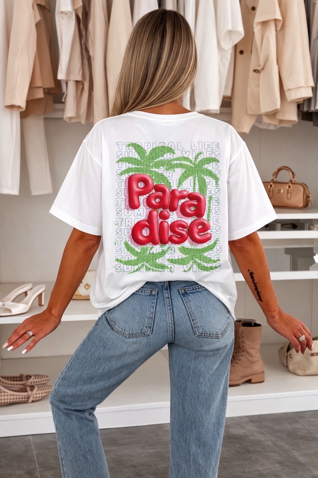 Mayorista ISSYMA - Camiseta de algodón estampada de moda.