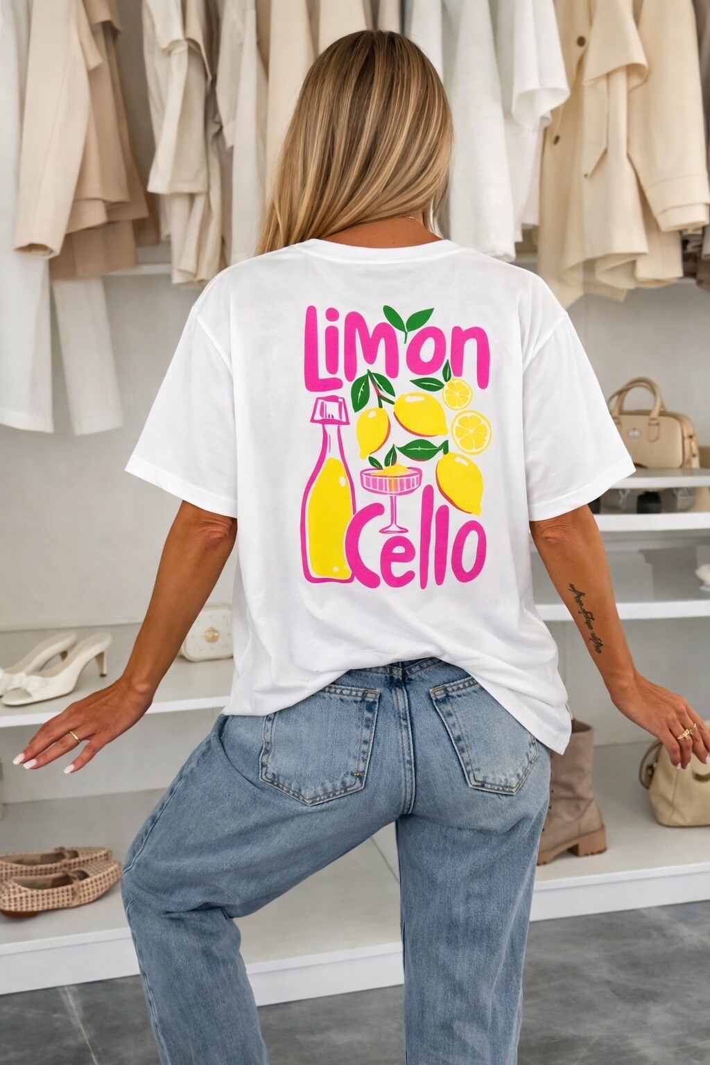 Grossista ISSYMA - T-shirt in cotone stampato alla moda