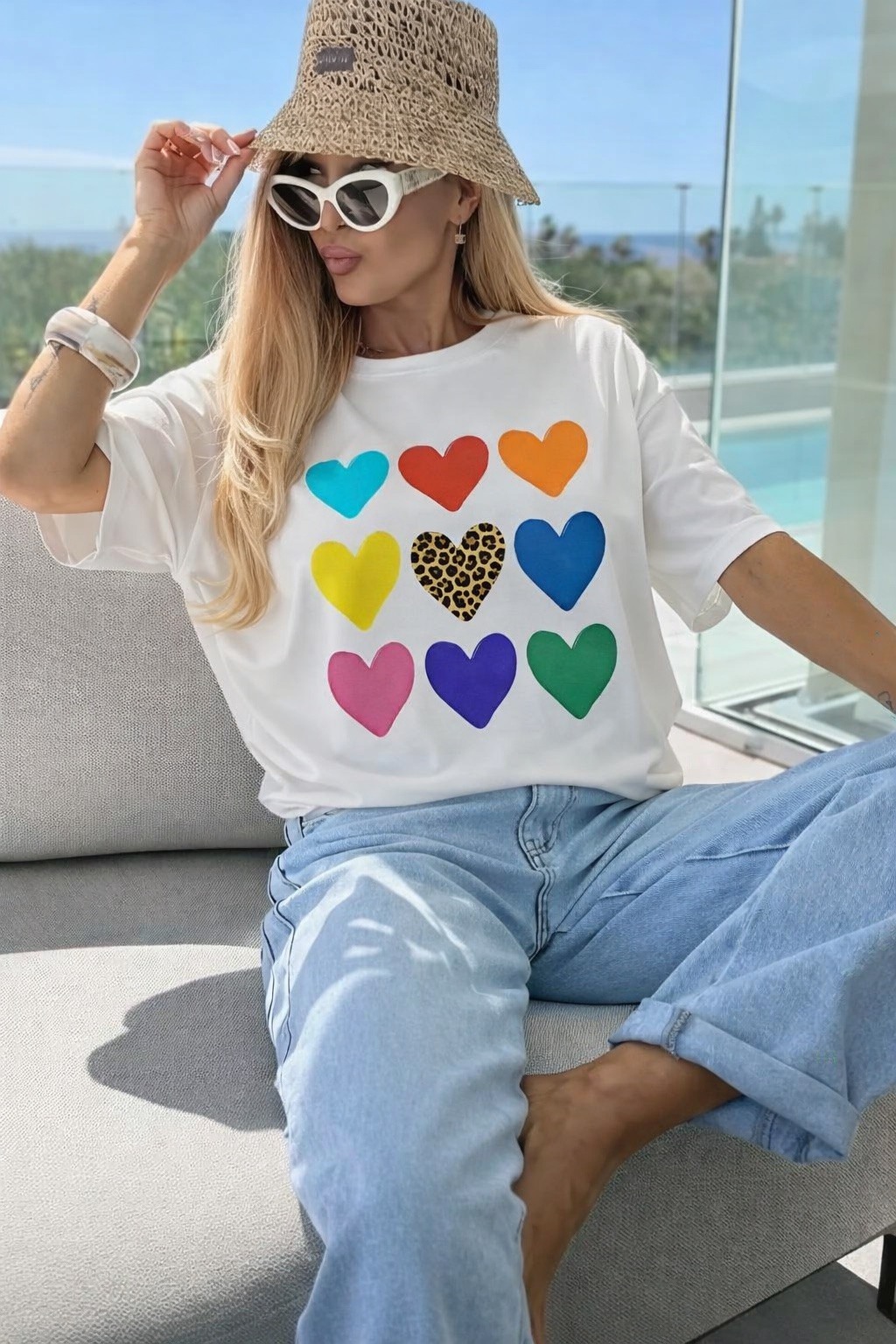 Grossista ISSYMA - T-shirt in cotone stampato alla moda