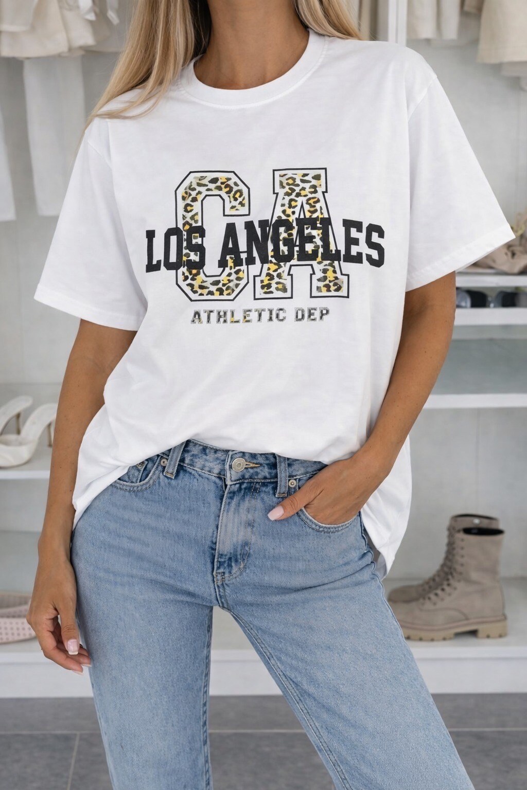 Grossista ISSYMA - T-shirt in cotone stampato alla moda