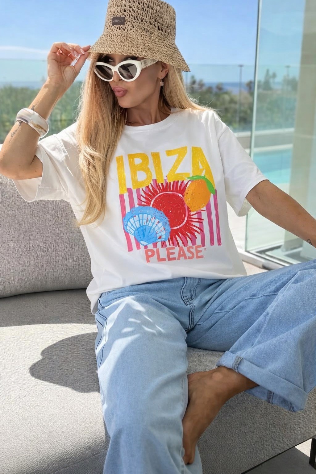 Grossista ISSYMA - T-shirt in cotone stampato alla moda