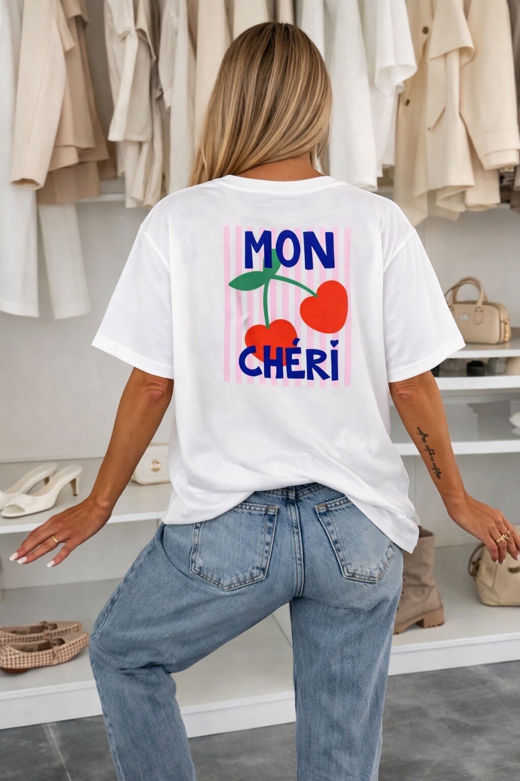 Grossista ISSYMA - T-shirt in cotone stampato alla moda