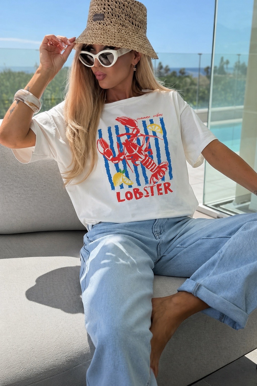Großhändler ISSYMA - Trendiges bedrucktes Baumwoll-T-Shirt, Premiumqualität
