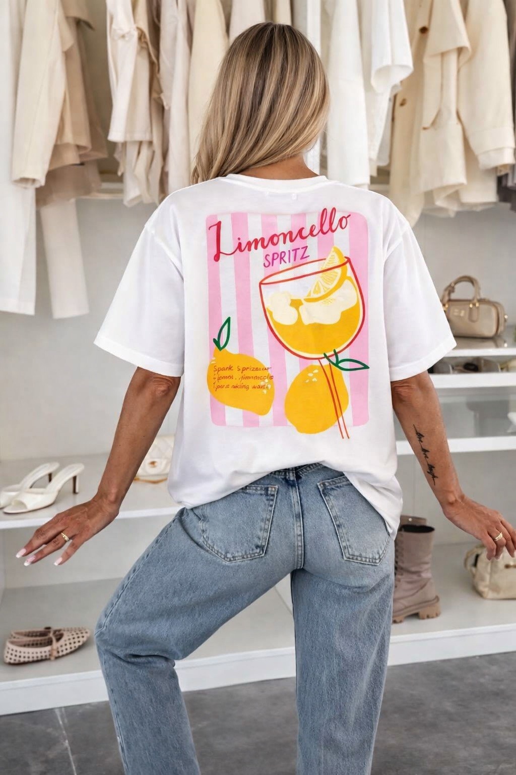 Grossista ISSYMA - T-shirt in cotone stampato alla moda