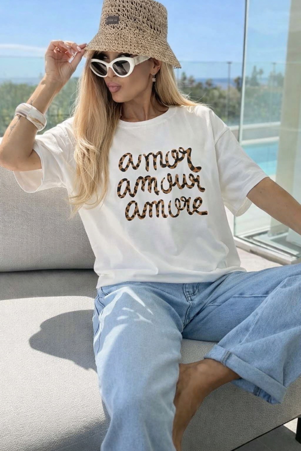 Grossista ISSYMA - T-shirt in cotone stampato alla moda