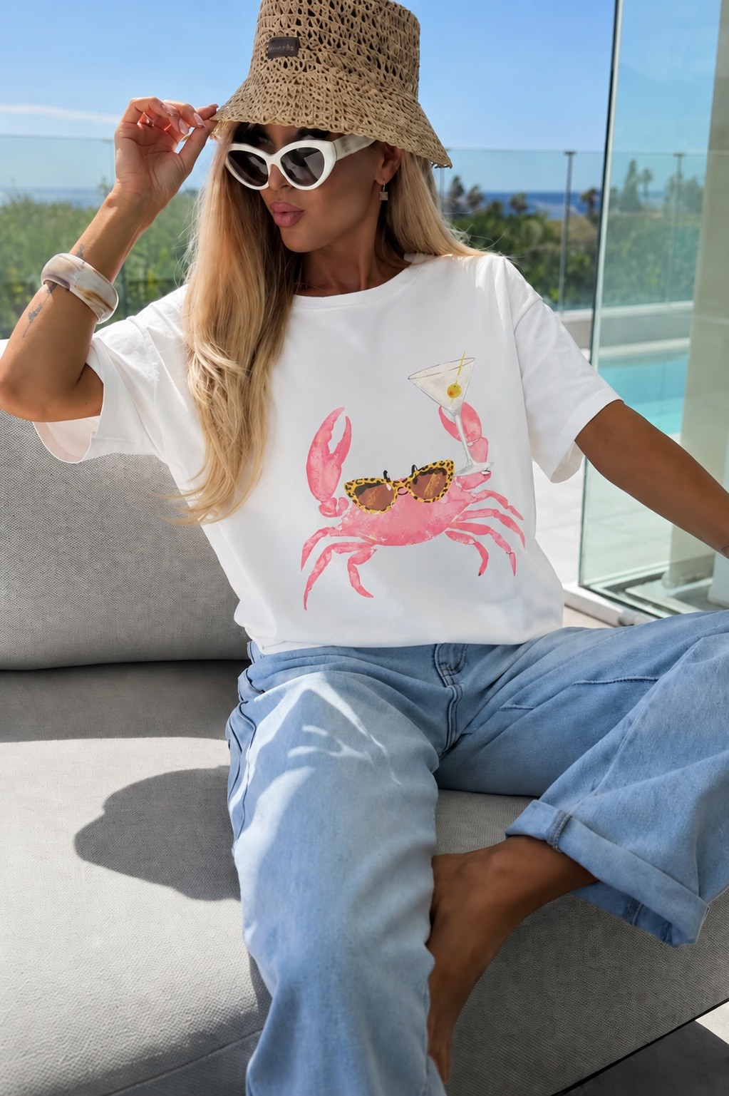 Großhändler ISSYMA - Trendiges bedrucktes Baumwoll-T-Shirt, Premiumqualität