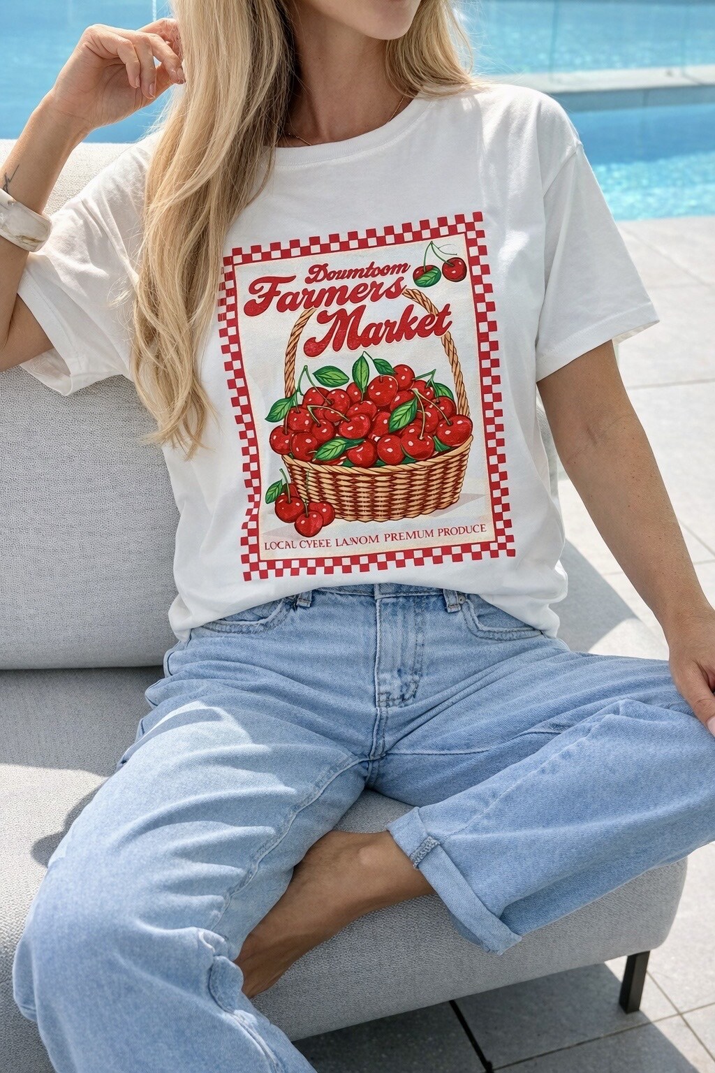 Grossista ISSYMA - T-shirt in cotone stampato alla moda