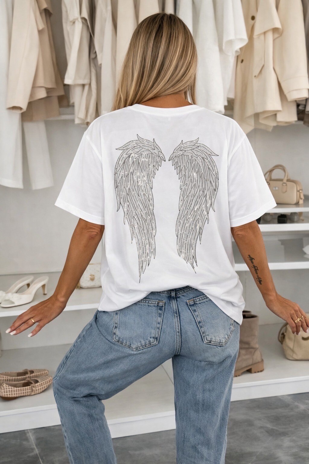 Grossista ISSYMA - T-shirt in cotone stampato alla moda
