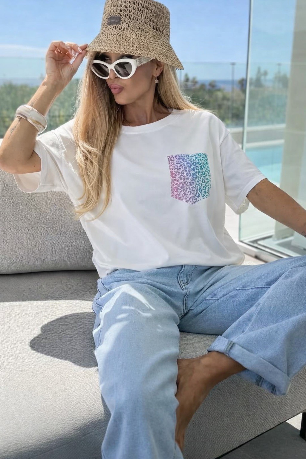 Mayorista ISSYMA - Camiseta de algodón estampada de moda.