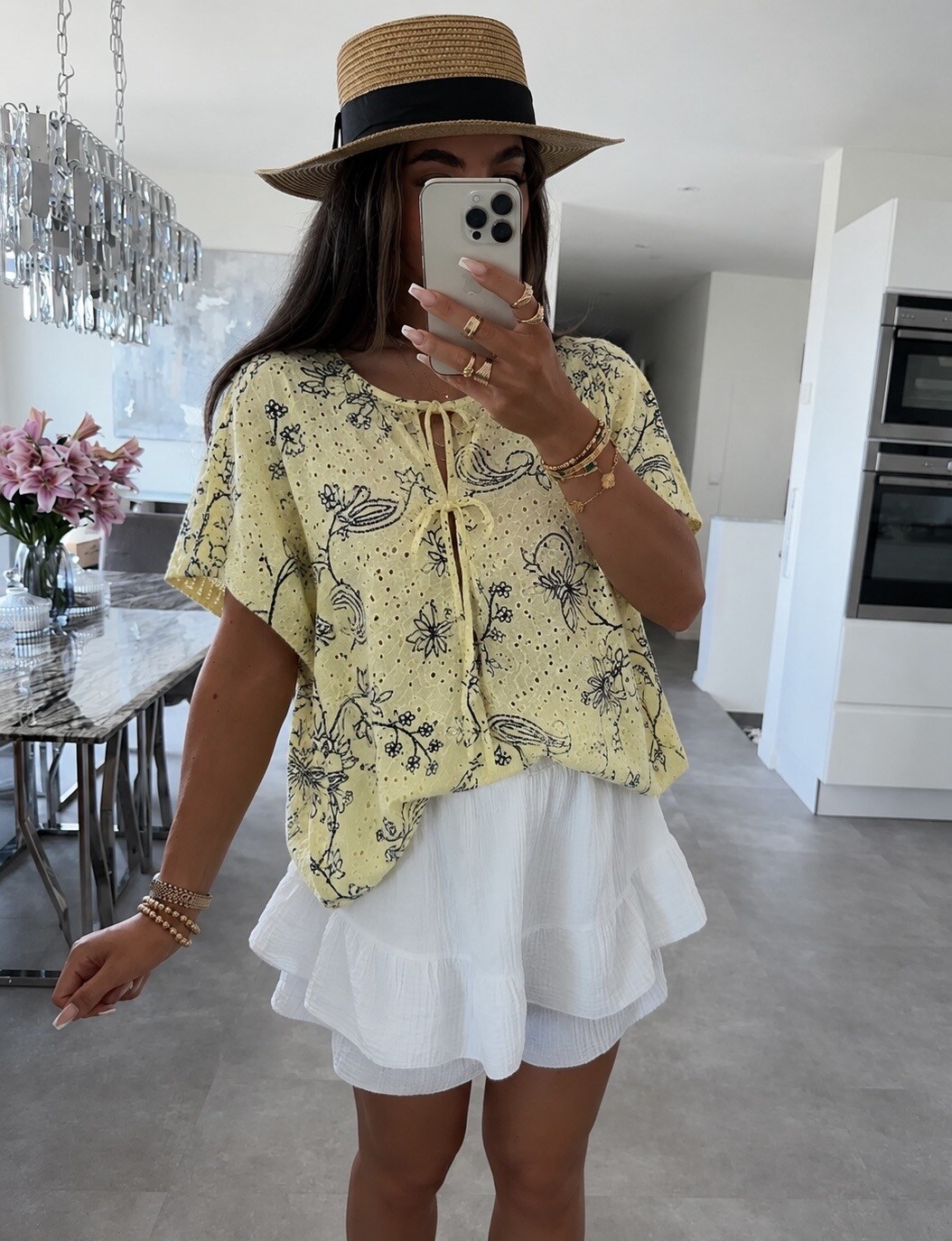 Mayorista ISSYMA - Top Bordado Inglés Floral – Bohemian Chic