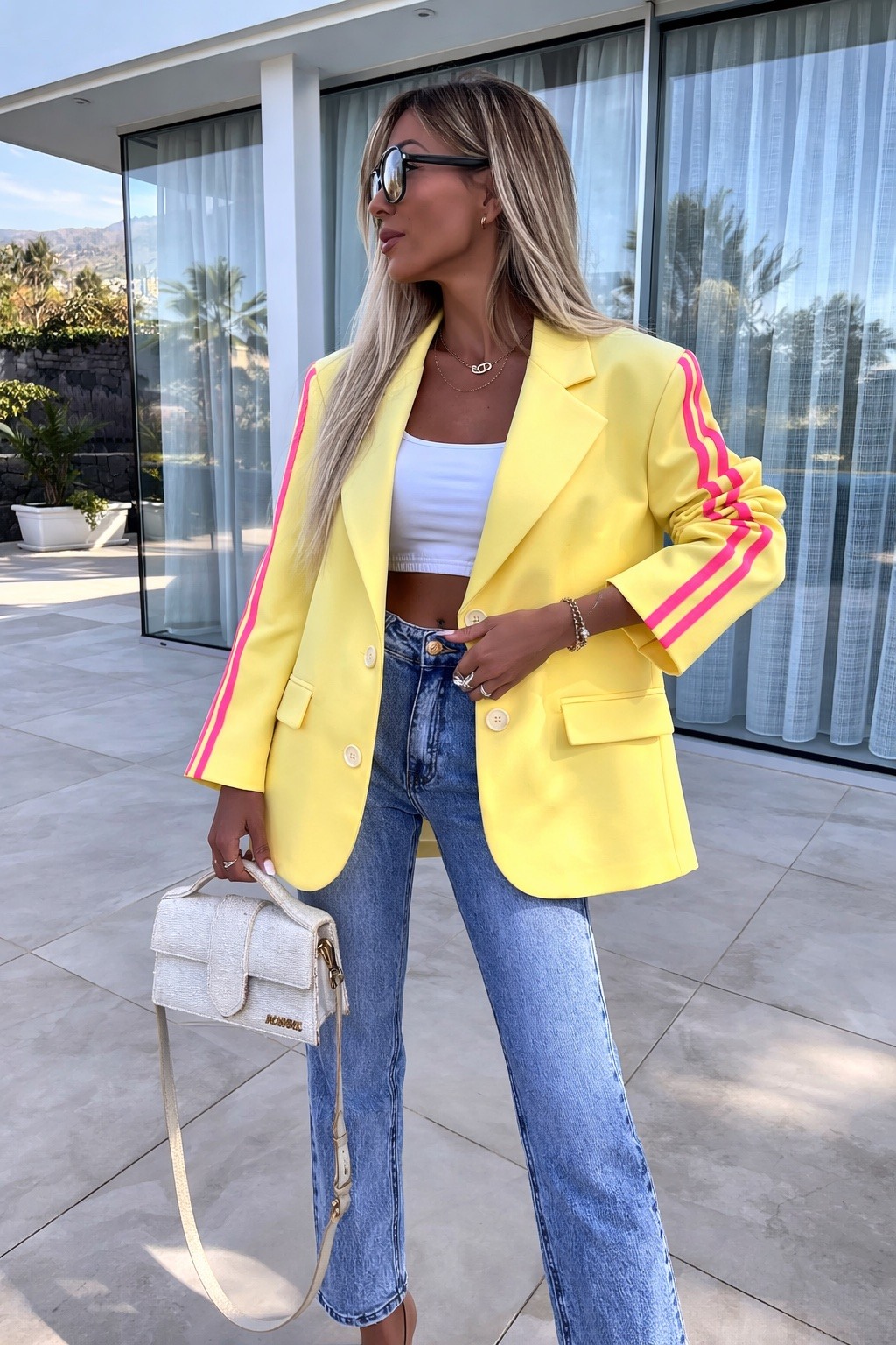 Mayorista ISSYMA - Chaqueta blazer oversize con bandas