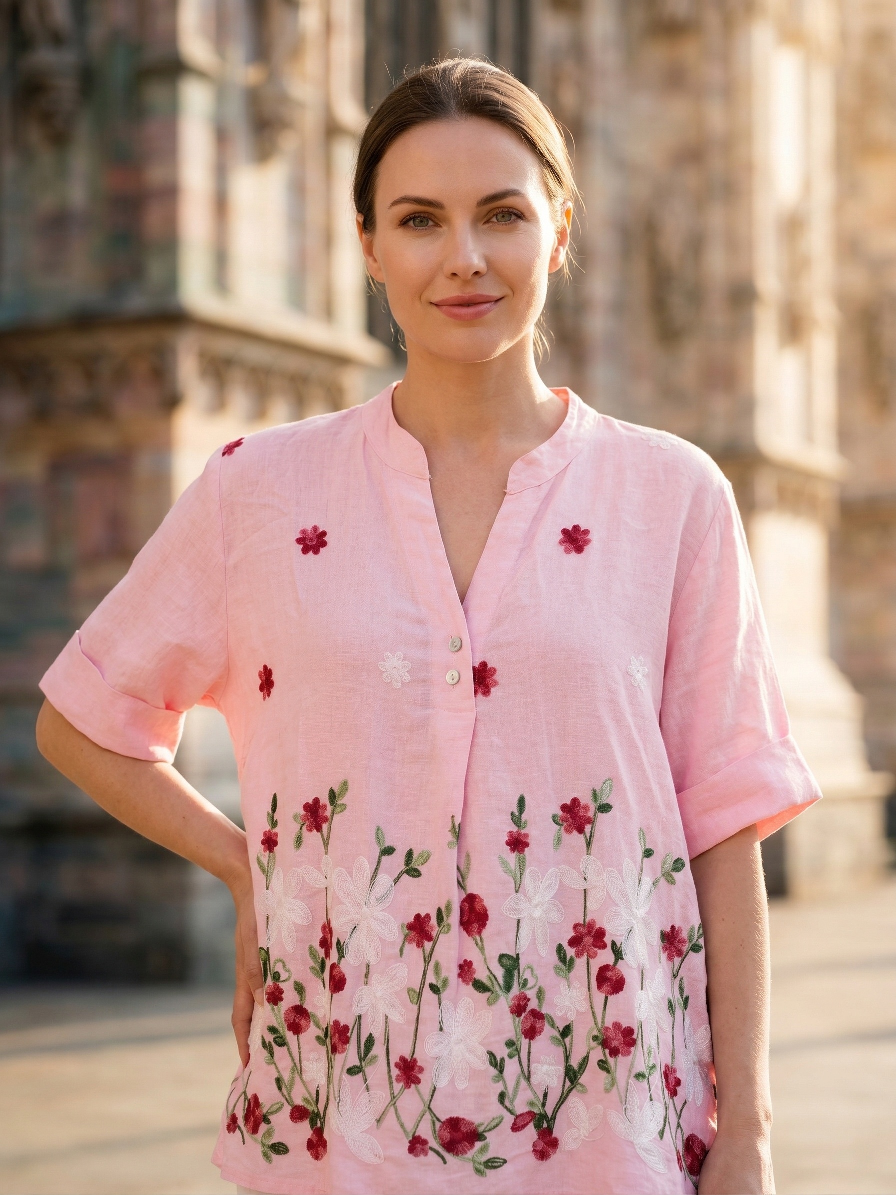 Wholesaler IT FASHION MODA - LINEN SWEATER LENGTH 70CM WIDTH 60CM