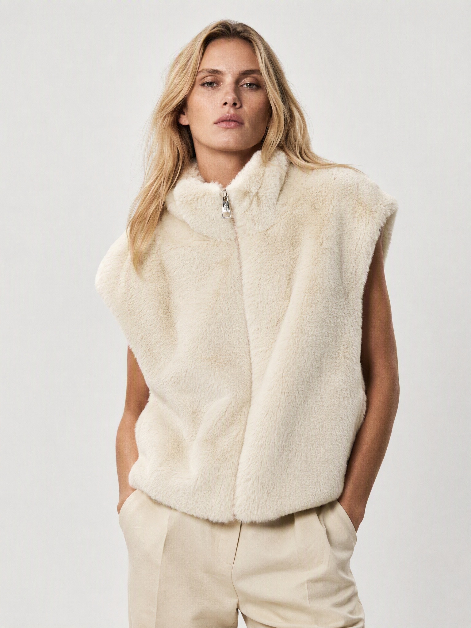 Wholesaler IT FASHION MODA - Women's fur vest