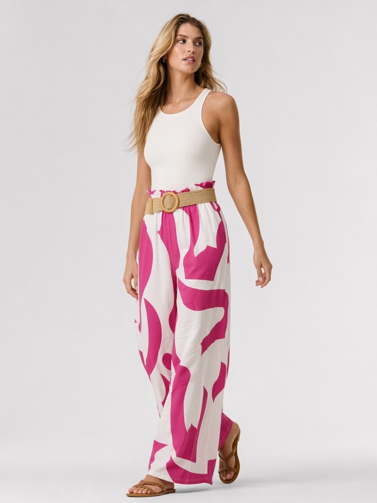 Wholesaler IT FASHION MODA - Wide-leg patterned trousers