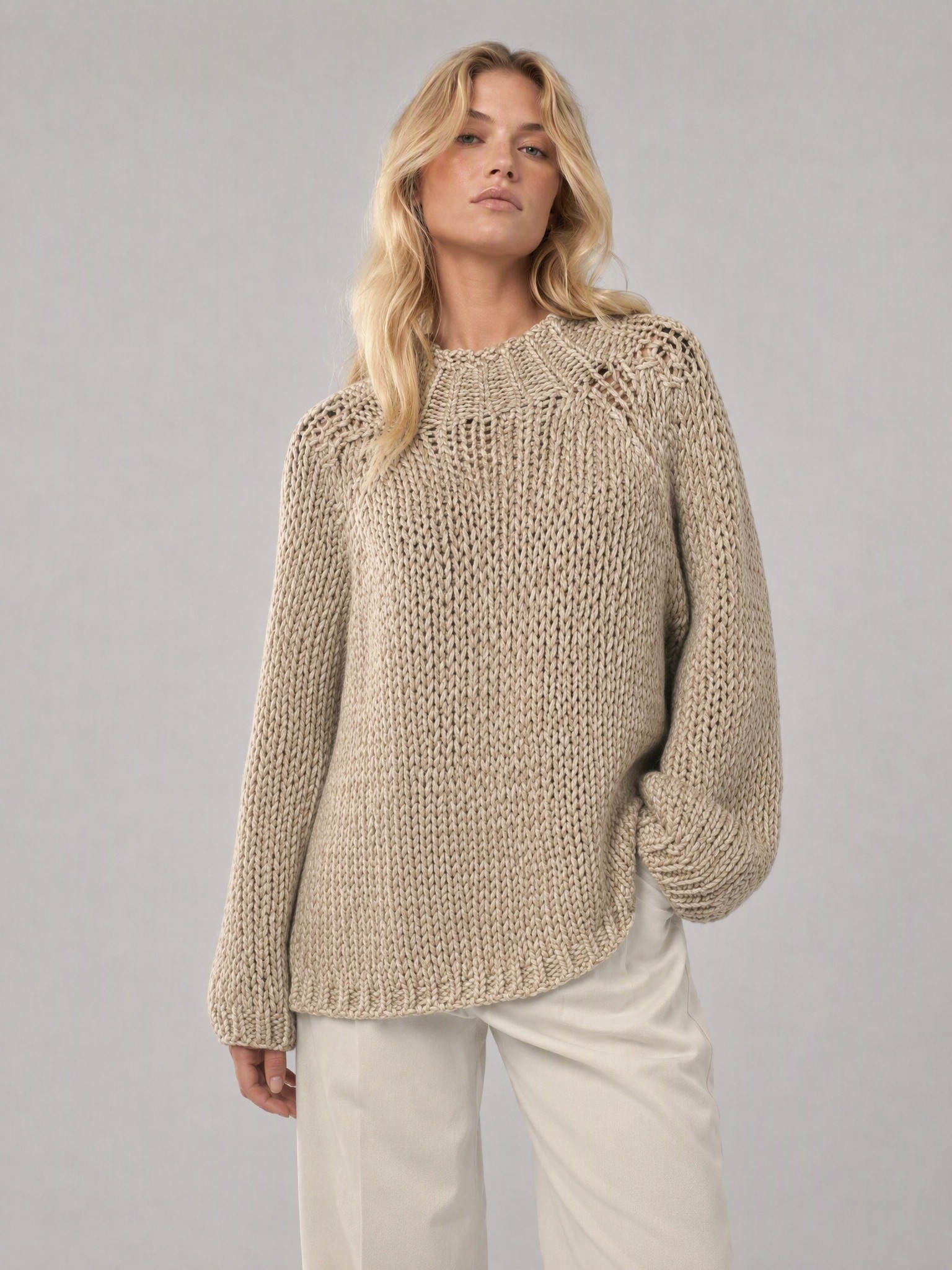 Wholesaler IT FASHION MODA - WOMEN'S SWEATER ALPACA WOOL BLEND