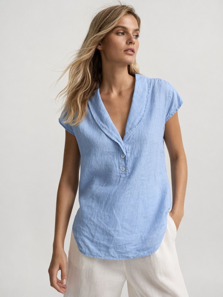 Wholesaler IT FASHION MODA - Pure linen tank top