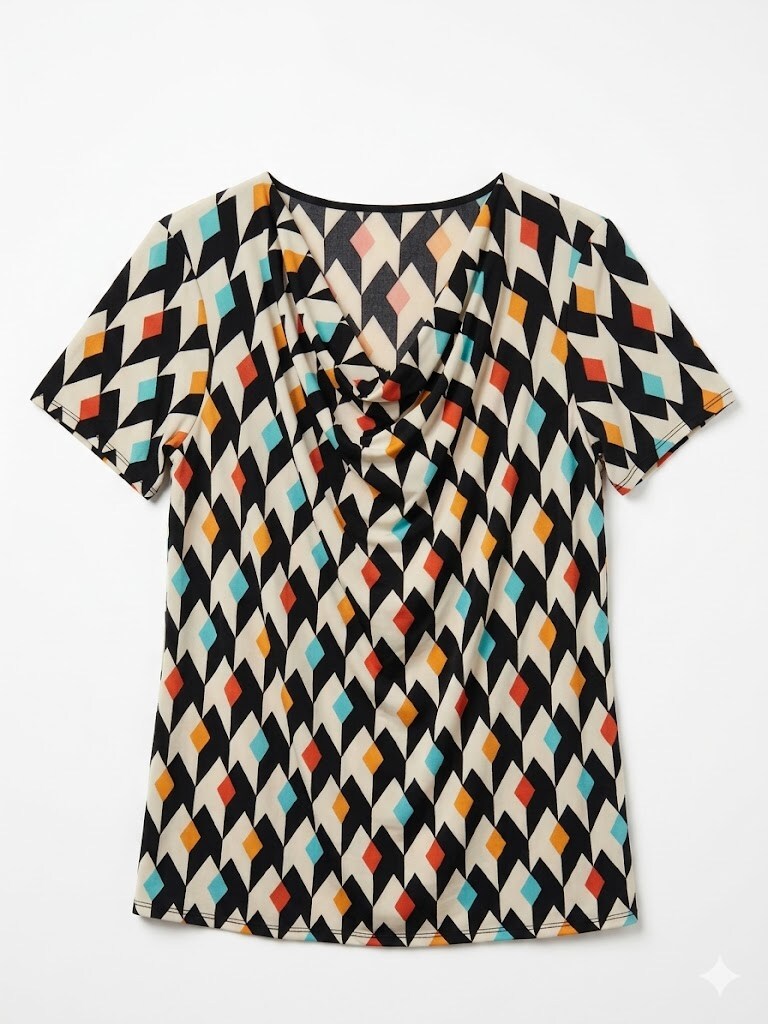 Wholesaler Italian Style - Short-sleeve T-shirt Artistic pattern