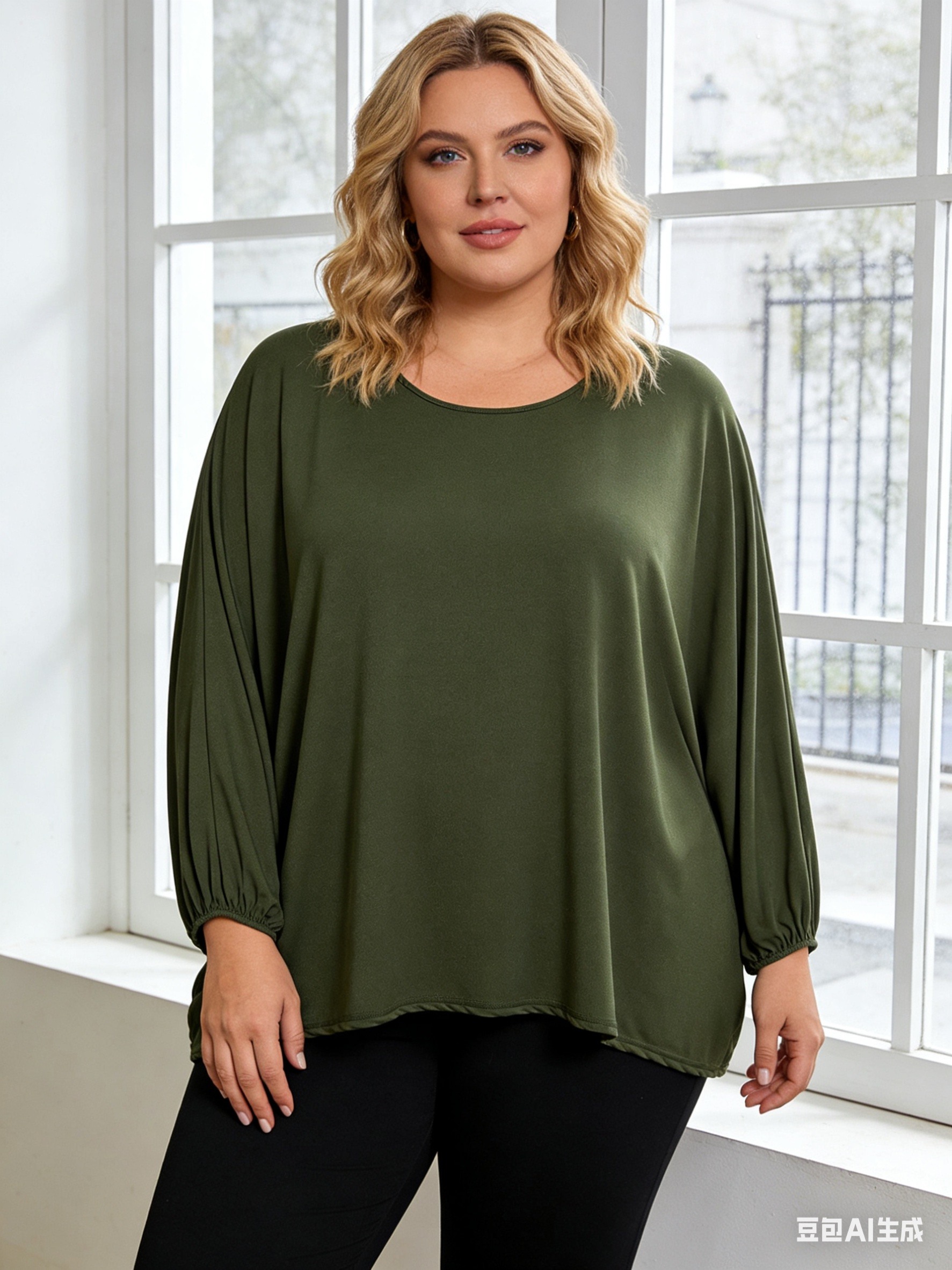 Grossiste Italian Style - Maxi Pull avec Manches Chauve-Souris Amples et Coupe Oversize