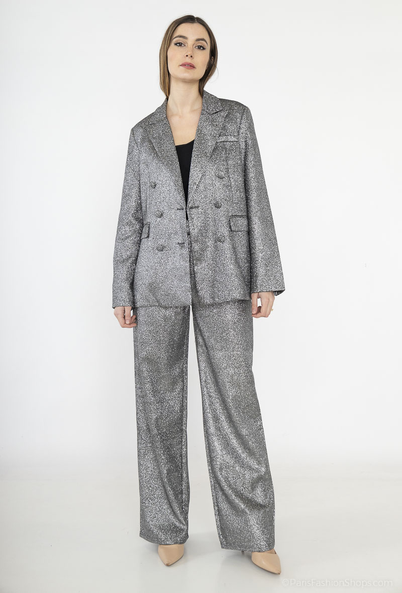 Grossiste IVIVI - Blazer effet métallisé