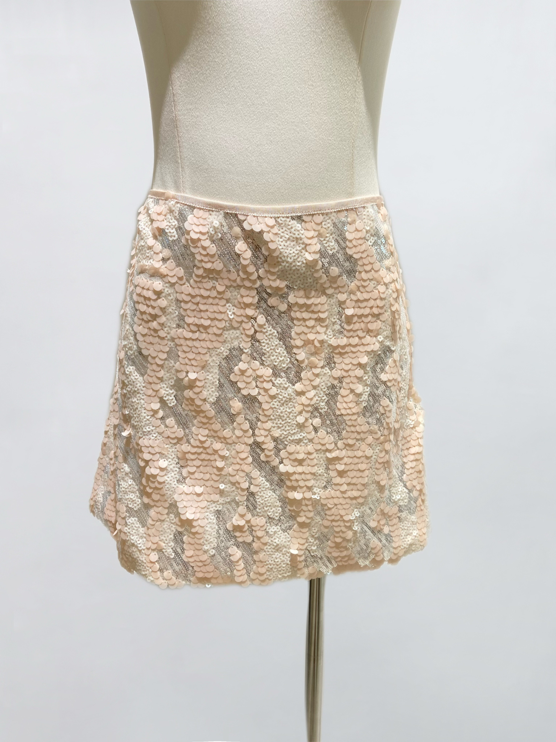 Wholesaler IVIVI - SHORT SEQUIN SKIRT - PINK