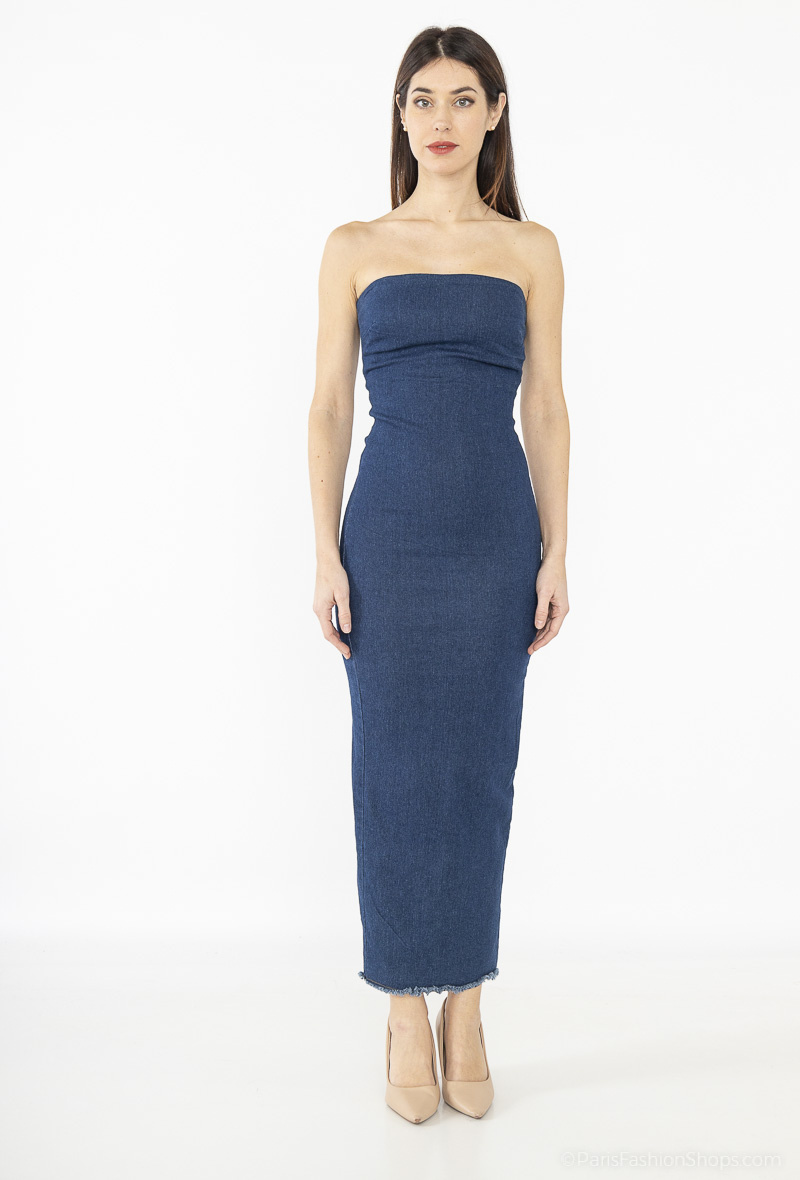 Wholesaler IVIVI - Stretch denim dress