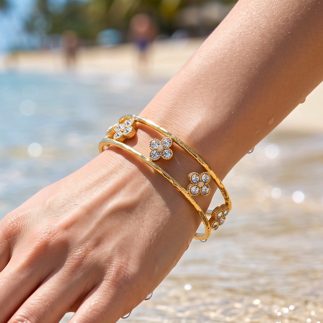 Grossista J'AIME GEMME - BRACCIALE RIGIDO IN ZIRCONIA