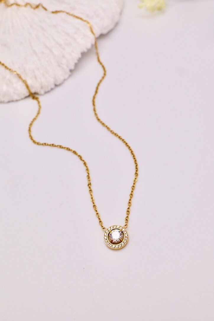 Grossiste J'AIME GEMME - COLLIER SERTI