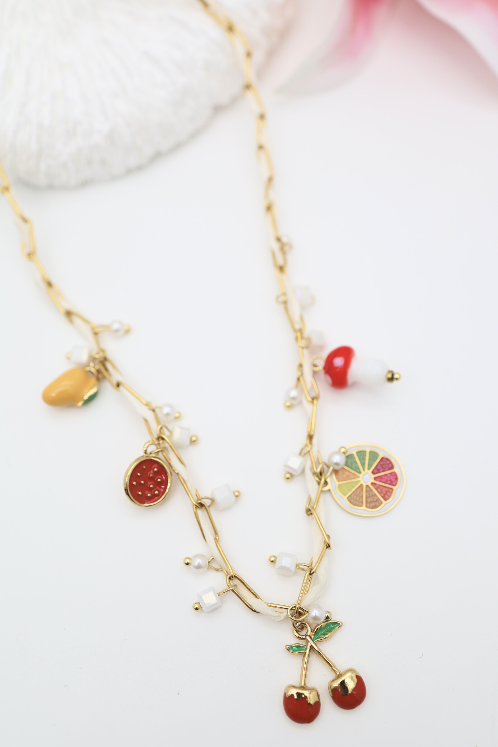 Wholesaler J'AIME GEMME - Cherry charm necklace