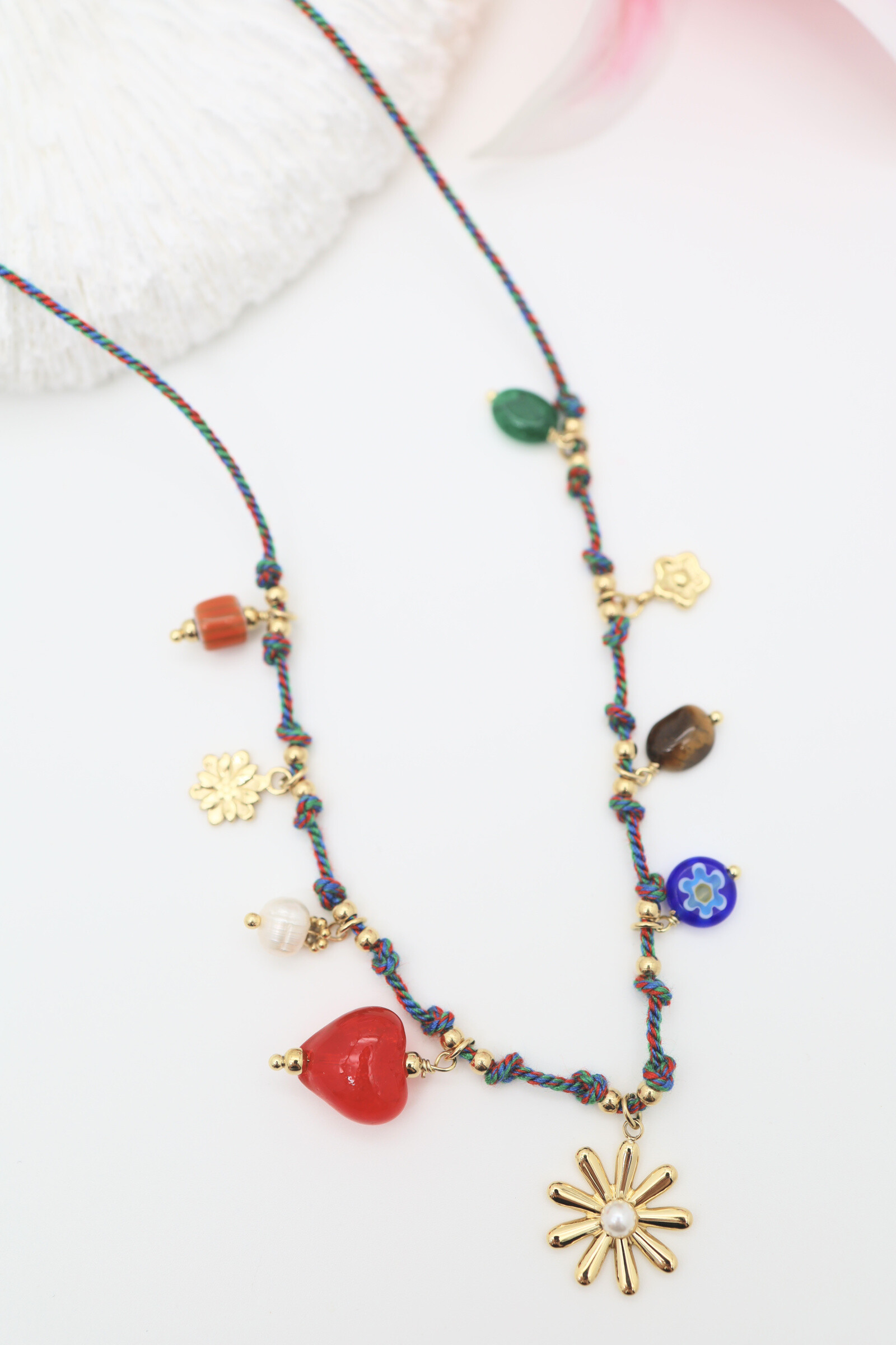 Wholesaler J'AIME GEMME - Cord necklace with charm