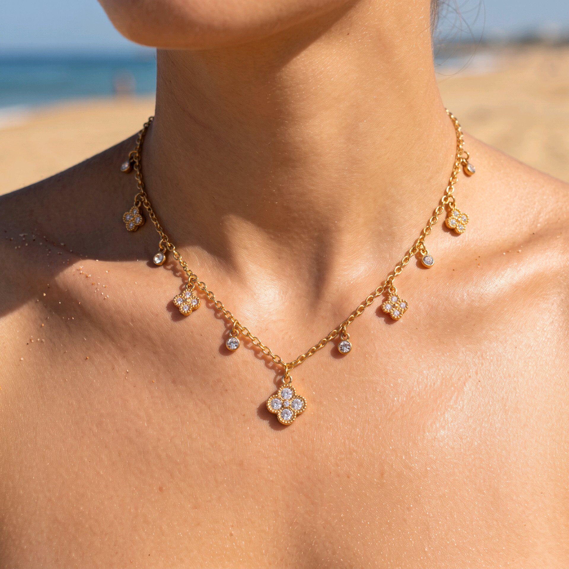 Grossiste J'AIME GEMME - COLLIER EN ZIRCON