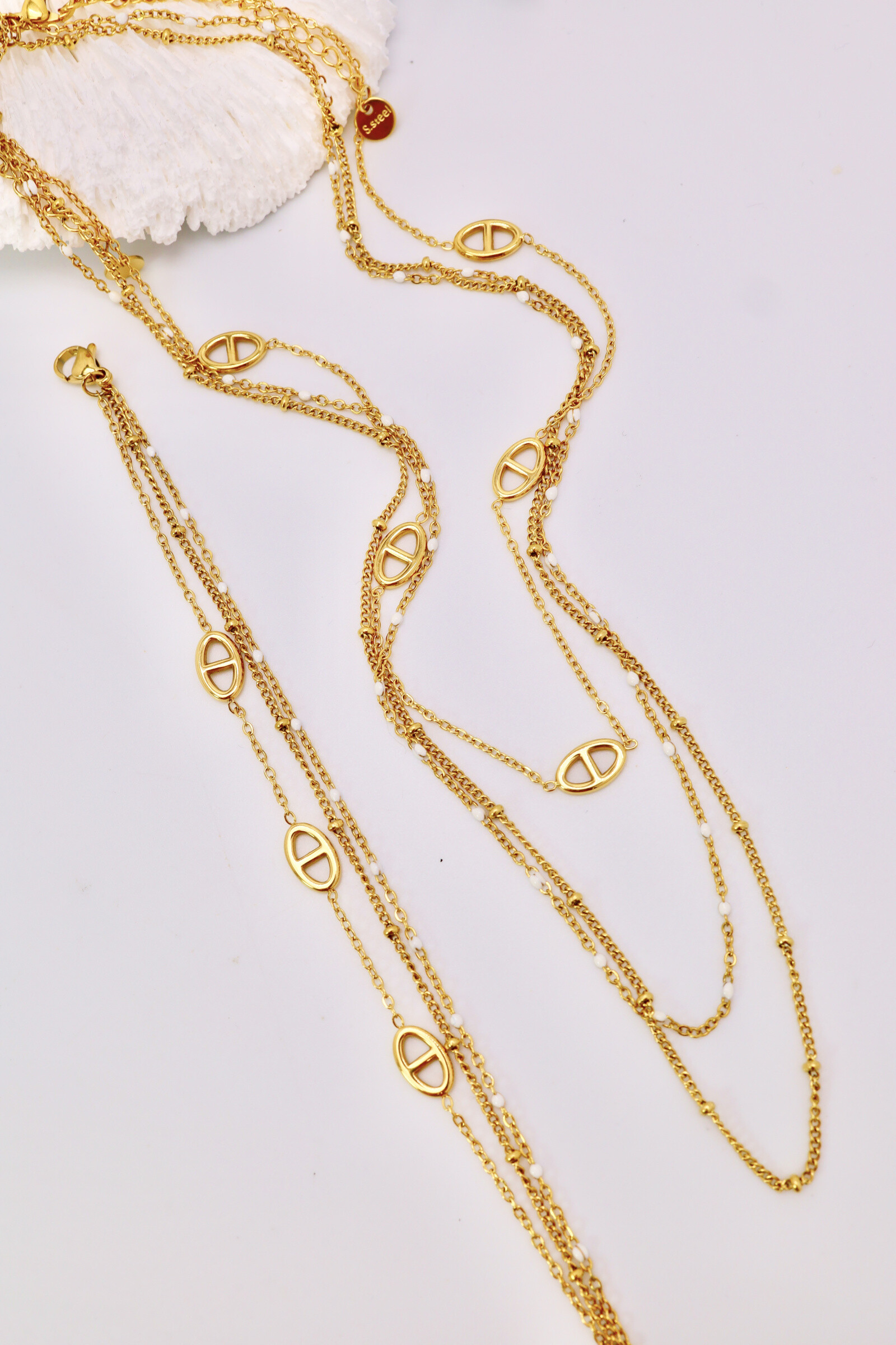 Großhändler J'AIME GEMME - Halsketten- und Armband-Set