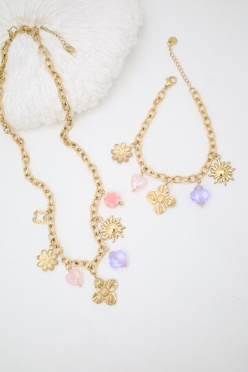 Grossiste J'AIME GEMME - ENSEMBLE DE COLLIER ET BRACELET