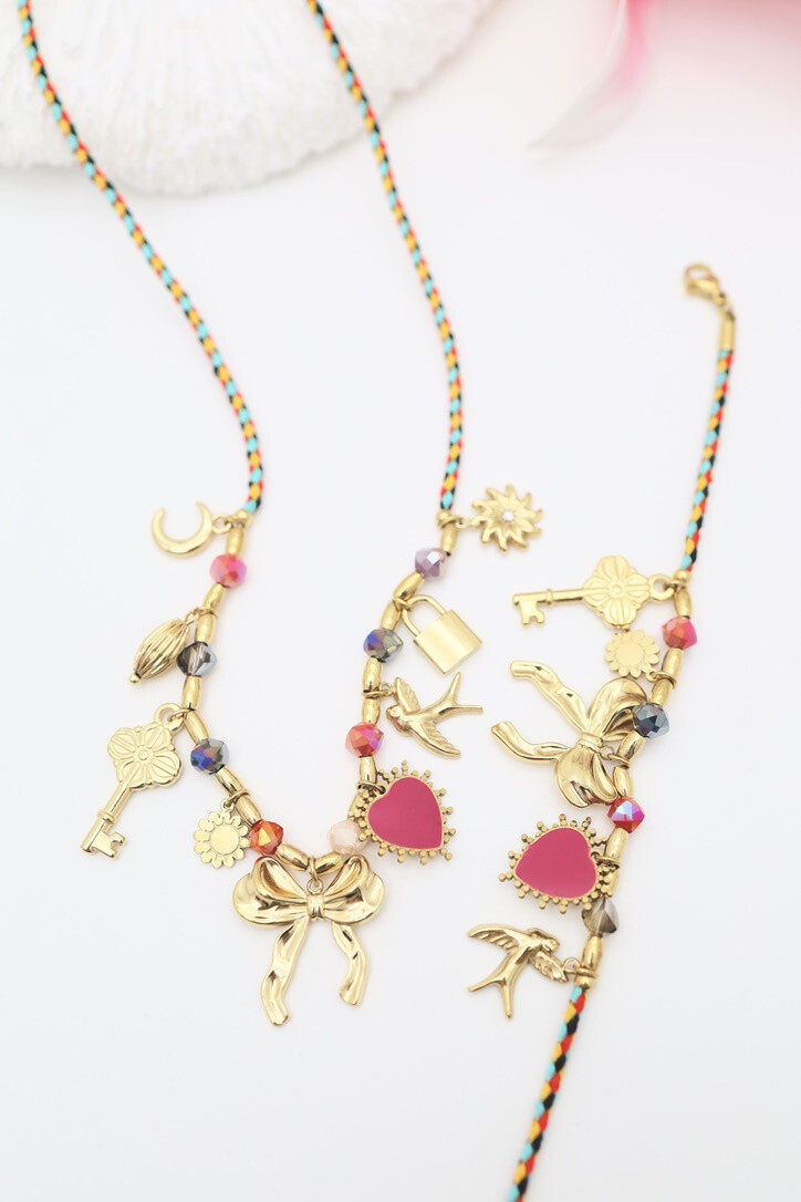 Grossiste J'AIME GEMME - ENSEMBLE DE COLLIER ET BRACELET