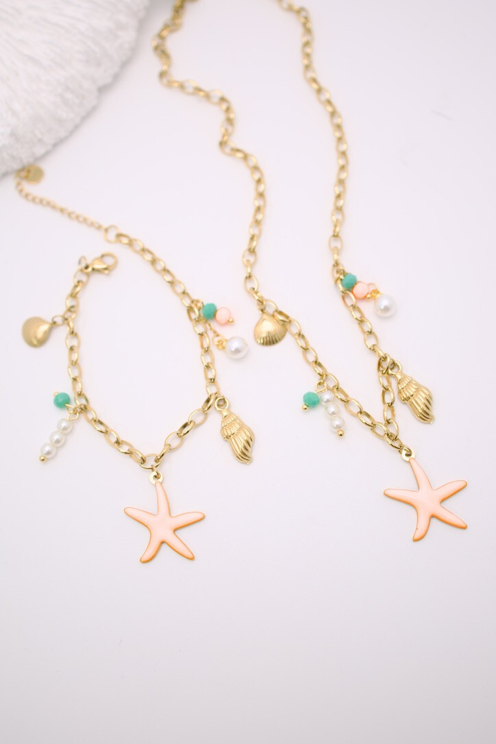 Grossiste J'AIME GEMME - ENSEMBLE DE COLLIER ET BRACELET