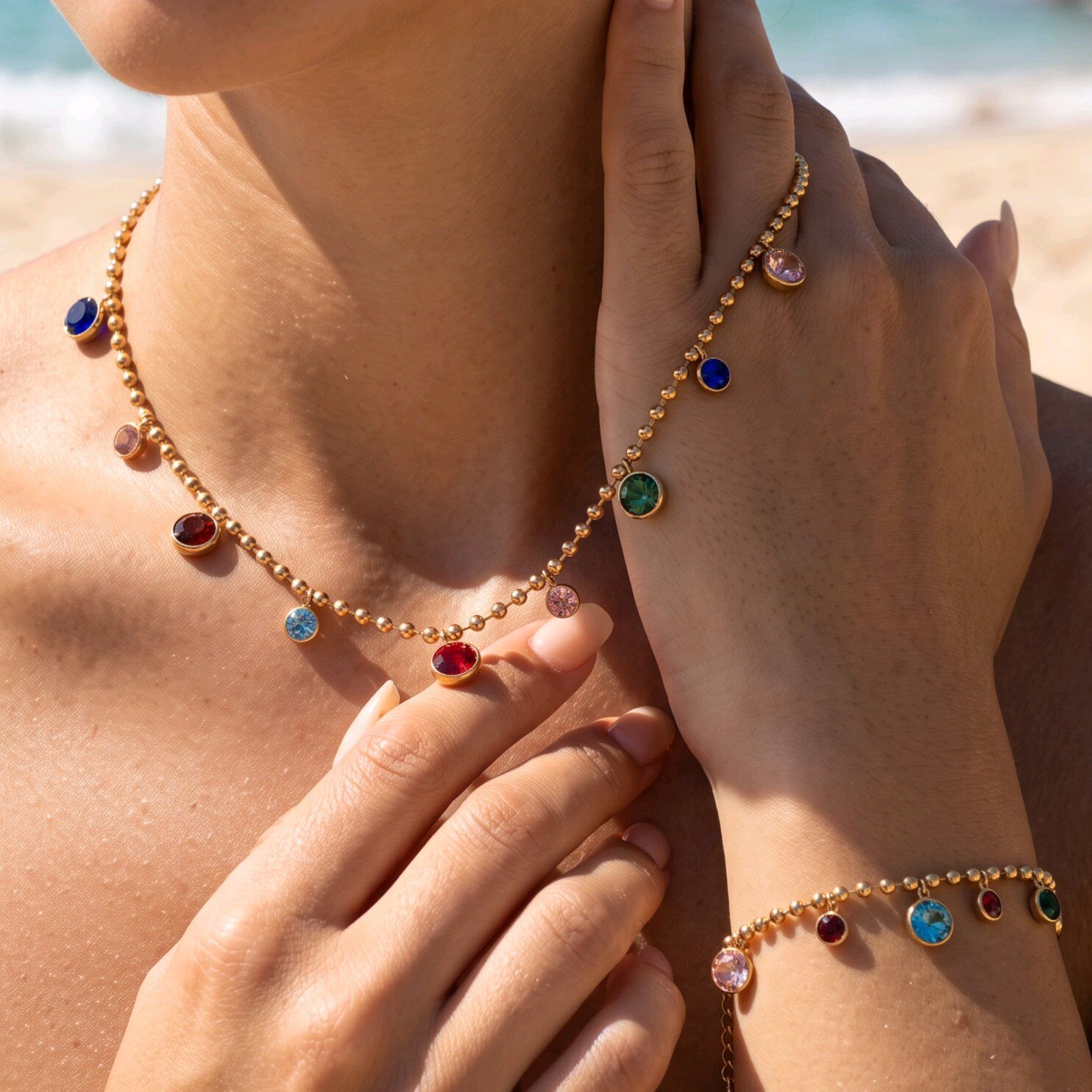 Wholesaler J'AIME GEMME - Necklace and Bracelet Set