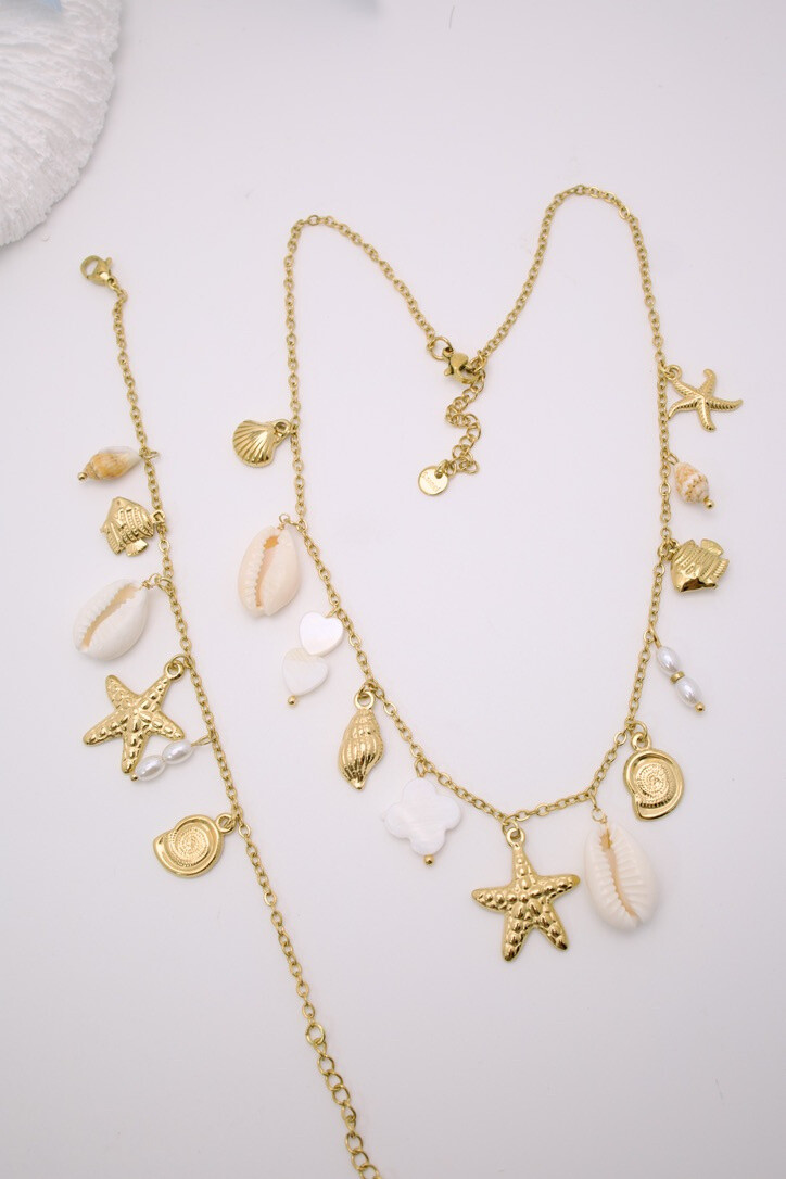 Grossiste J'AIME GEMME - ENSEMBLE DE COLLIER ET BRACELET